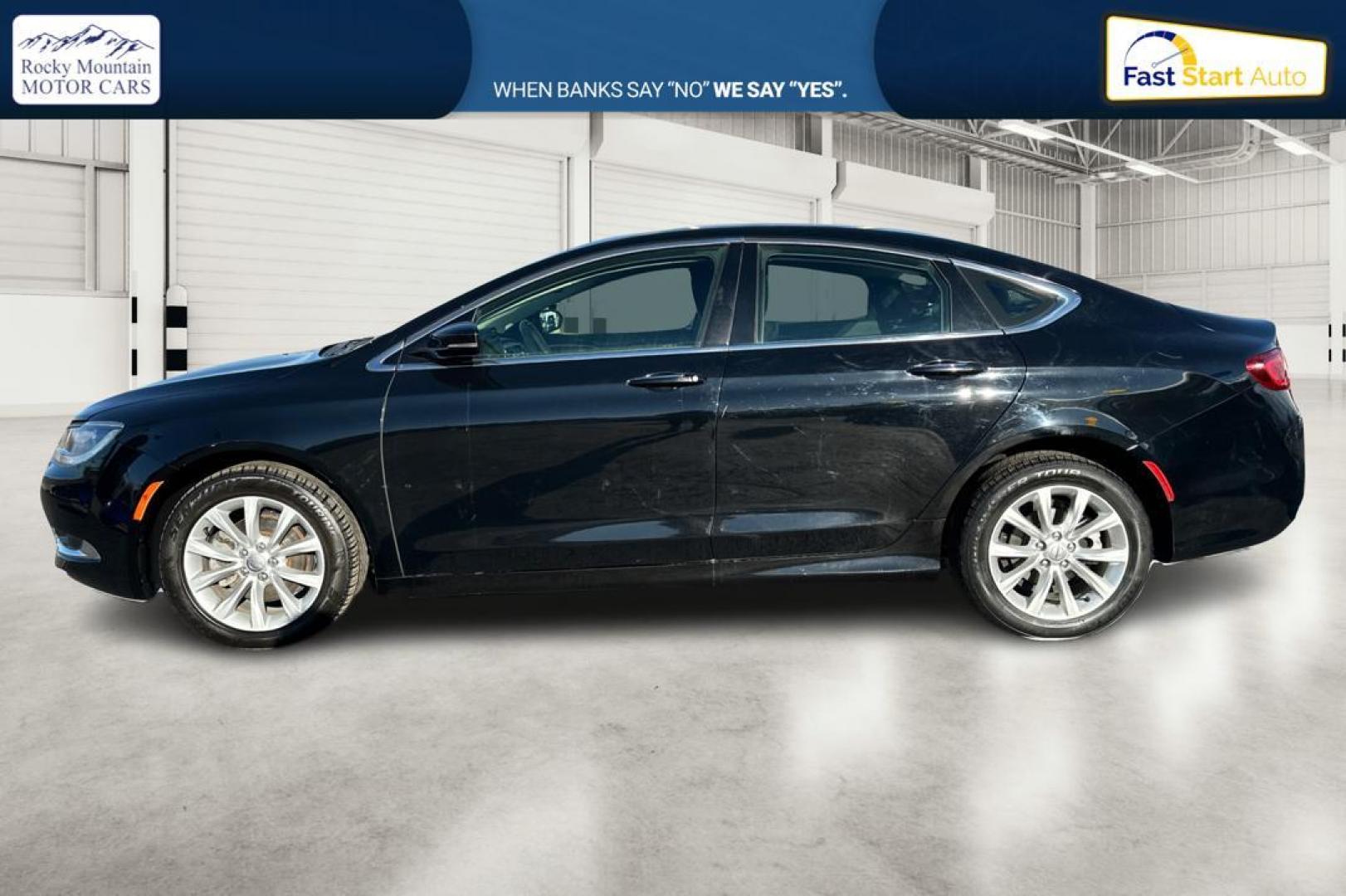 2016 Black Chrysler 200 C (1C3CCCCB3GN) with an 2.4L L4 DOHC 16V engine, 9-Speed Automatic transmission, located at 7755 State Street, Midvale, UT, 84047, (801) 753-9063, 40.610329, -111.892159 - Photo#6