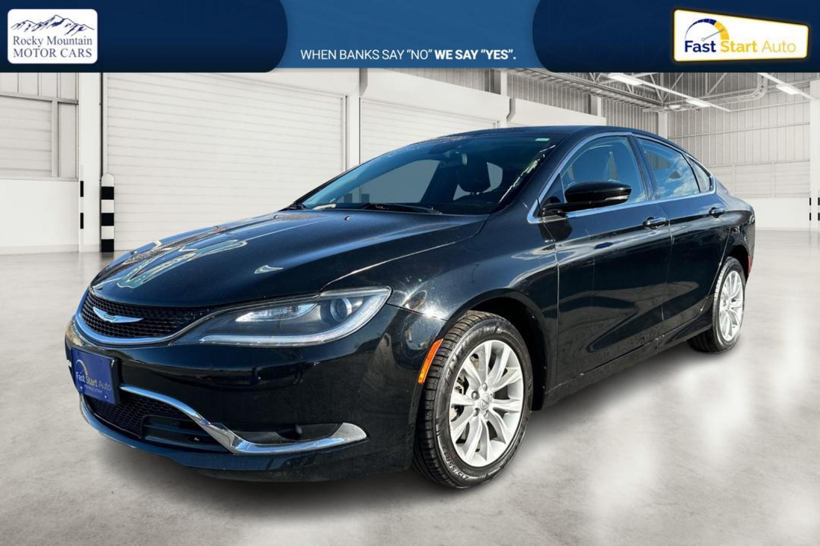 2016 Black Chrysler 200 C (1C3CCCCB3GN) with an 2.4L L4 DOHC 16V engine, 9-Speed Automatic transmission, located at 7755 State Street, Midvale, UT, 84047, (801) 753-9063, 40.610329, -111.892159 - Photo#8