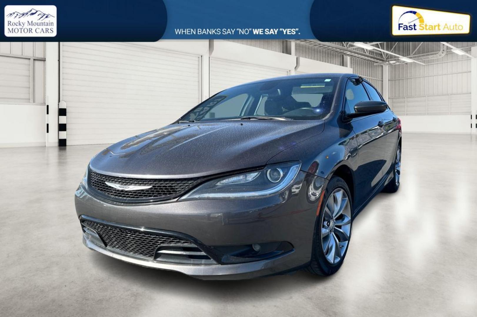 2016 Gray Chrysler 200 S (1C3CCCBB6GN) with an 2.4L L4 DOHC 16V engine, 9A transmission, located at 767 S State Road, Pleasant Grove, UT, 84062, (801) 785-1058, 40.354839, -111.736687 - Photo#8