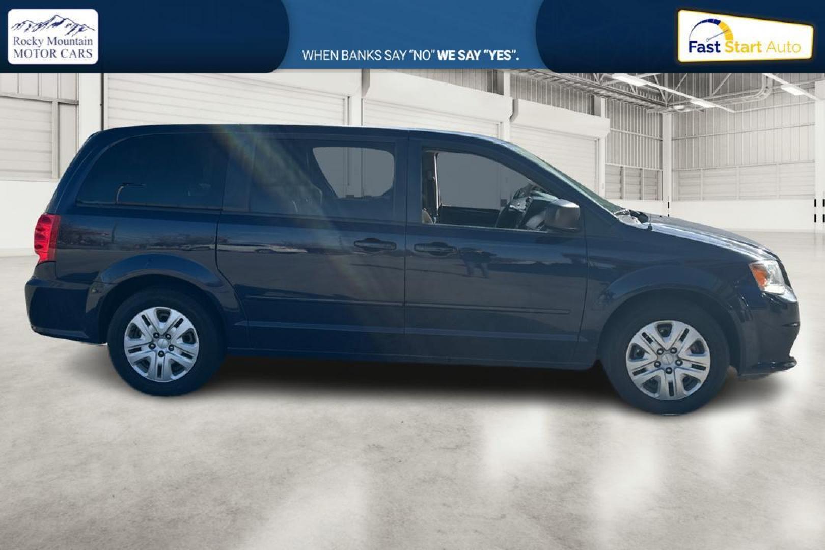 2016 Blue Dodge Grand Caravan SE (2C4RDGBG4GR) with an 3.6L V6 DOHC 24V engine, 6A transmission, located at 767 S State Road, Pleasant Grove, UT, 84062, (801) 785-1058, 40.354839, -111.736687 - Photo#1