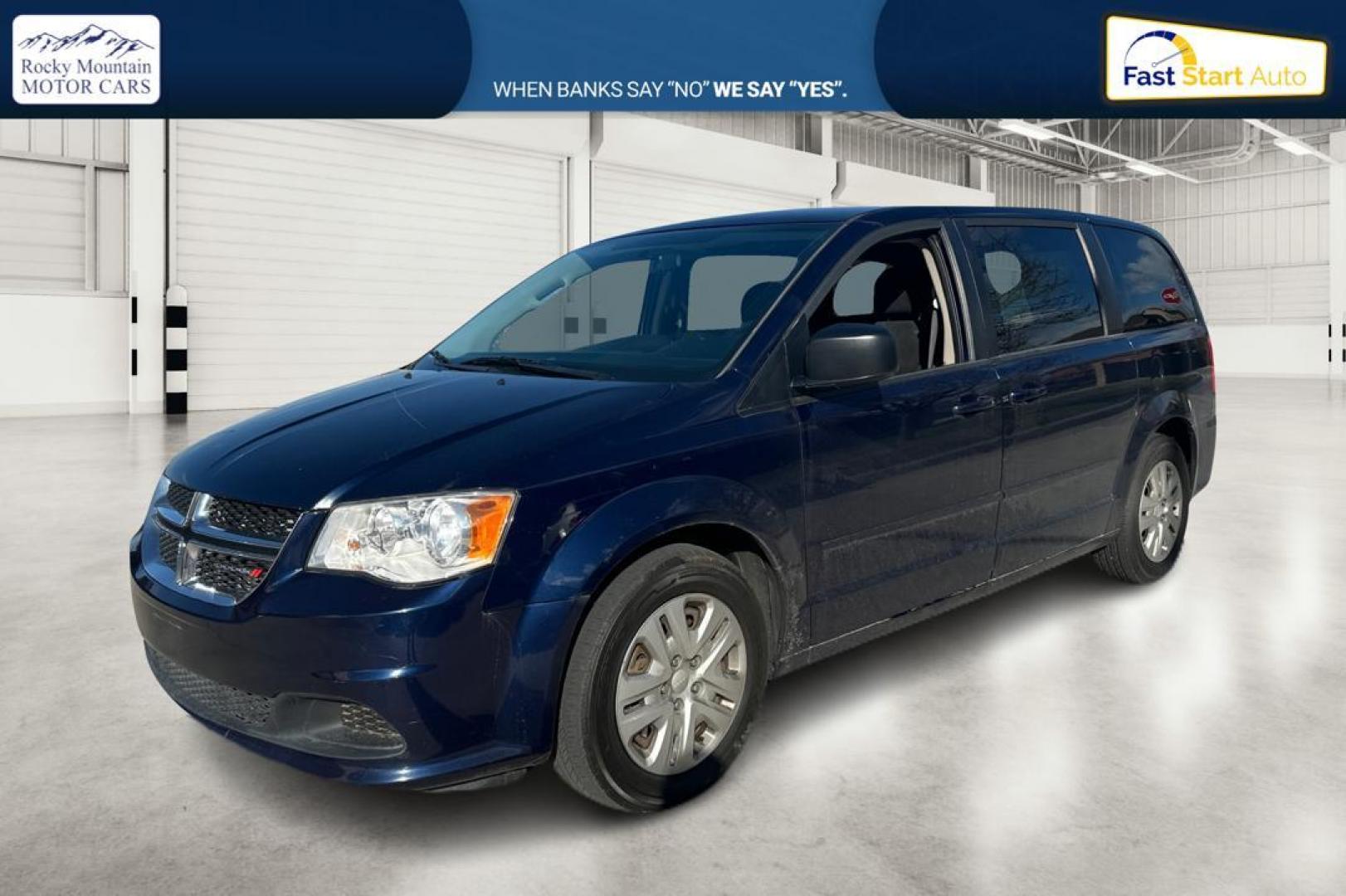 2016 Blue Dodge Grand Caravan SE (2C4RDGBG4GR) with an 3.6L V6 DOHC 24V engine, 6A transmission, located at 767 S State Road, Pleasant Grove, UT, 84062, (801) 785-1058, 40.354839, -111.736687 - Photo#8