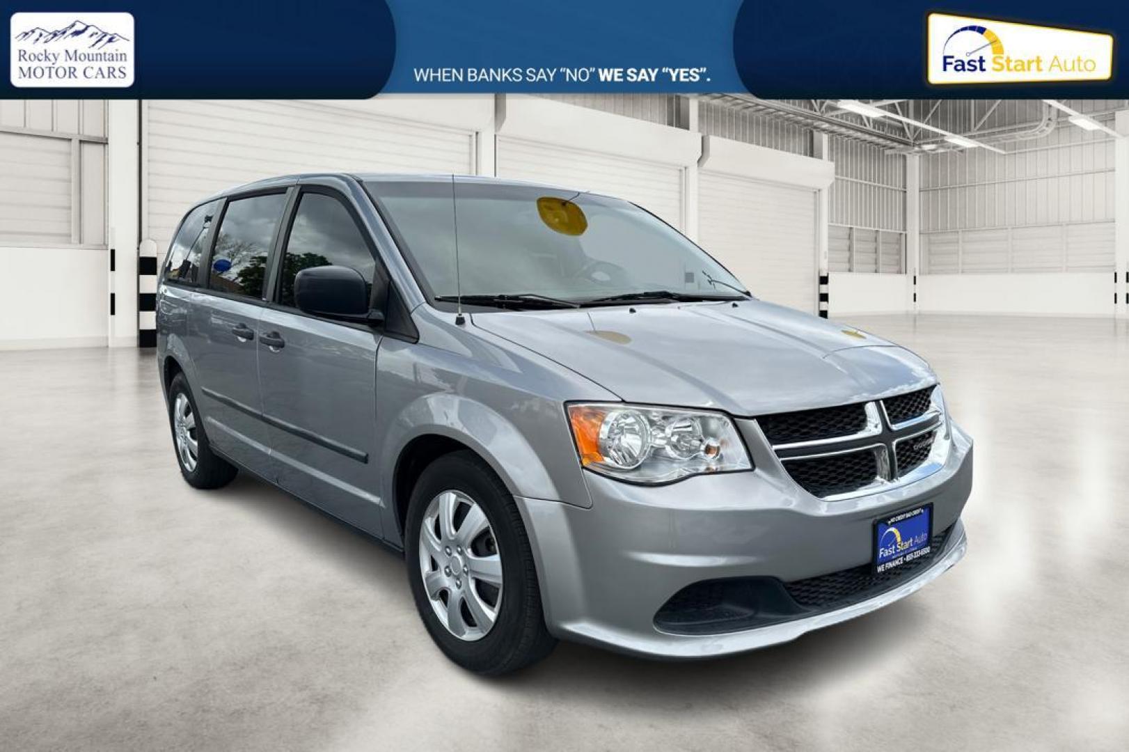 2016 Silver Dodge Grand Caravan SE (2C4RDGBG0GR) with an 3.6L V6 DOHC 24V engine, 6A transmission, located at 7755 State Street, Midvale, UT, 84047, (801) 753-9063, 40.610329, -111.892159 - Photo#0