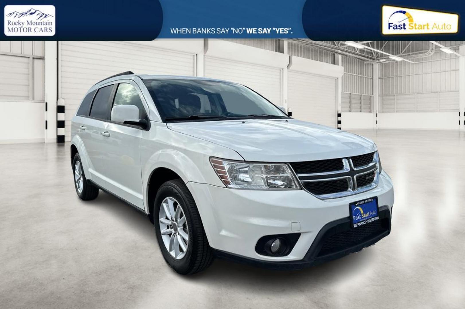 2016 White Dodge Journey SXT AWD (3C4PDDBG7GT) with an 3.6L V6 DOHC 24V engine, 6A transmission, located at 7755 State Street, Midvale, UT, 84047, (801) 753-9063, 40.610329, -111.892159 - Photo#0