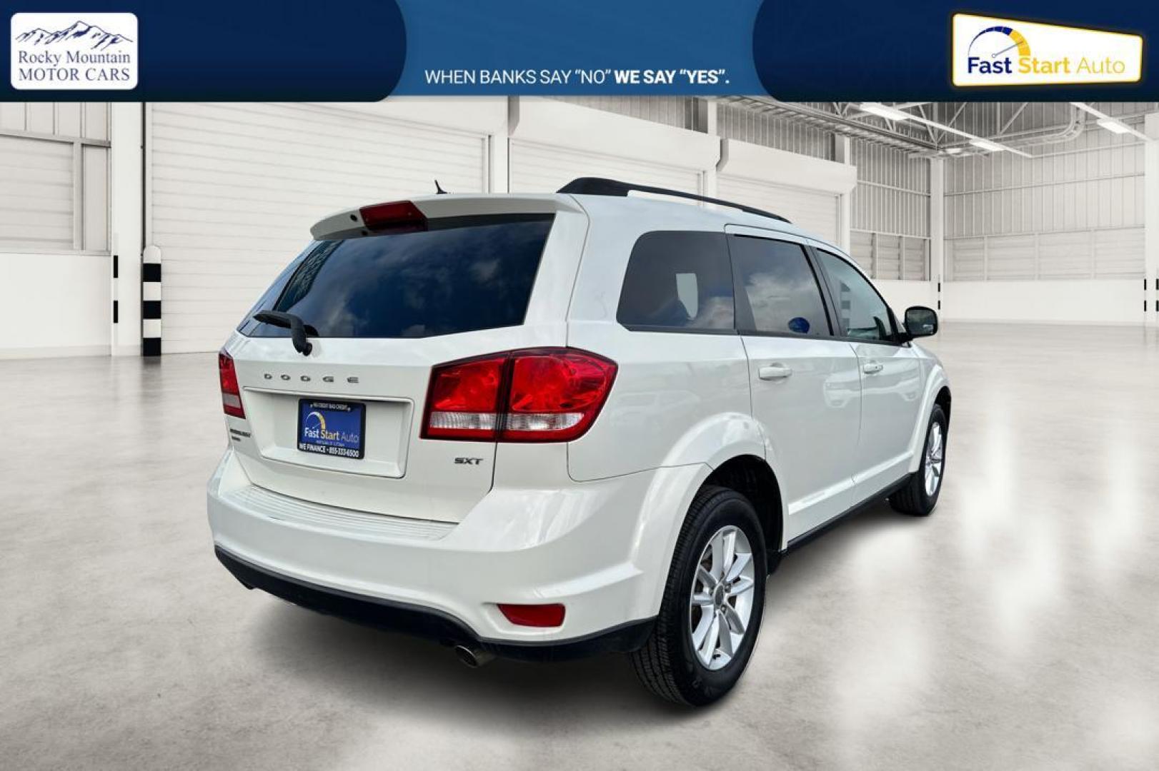 2016 White Dodge Journey SXT AWD (3C4PDDBG7GT) with an 3.6L V6 DOHC 24V engine, 6A transmission, located at 7755 State Street, Midvale, UT, 84047, (801) 753-9063, 40.610329, -111.892159 - Photo#2