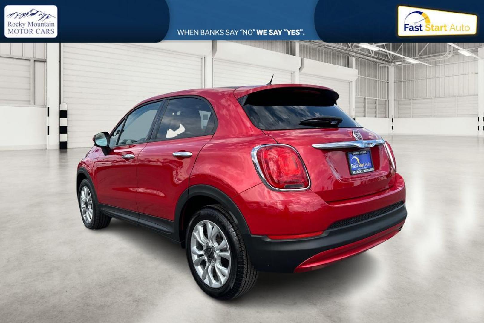 2016 Red Fiat 500x Easy (ZFBCFXBT3GP) with an 2.4L L4 engine, 9-Speed Automatic transmission, located at 7755 State Street, Midvale, UT, 84047, (801) 753-9063, 40.610329, -111.892159 - Photo#4