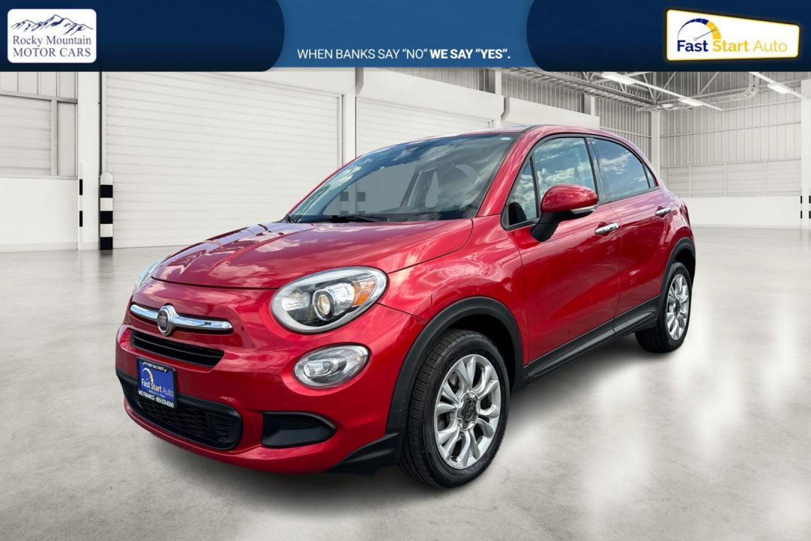 2016 Red Fiat 500x Easy (ZFBCFXBT3GP) with an 2.4L L4 engine, 9-Speed Automatic transmission, located at 7755 State Street, Midvale, UT, 84047, (801) 753-9063, 40.610329, -111.892159 - Photo#6