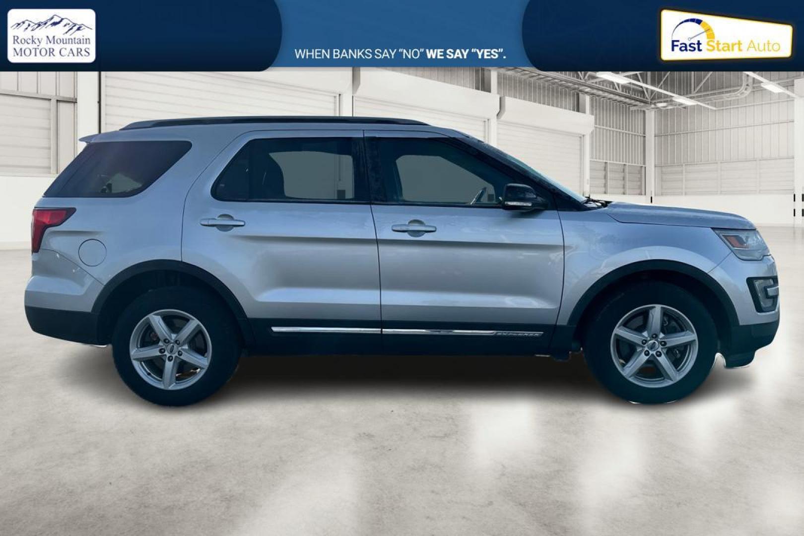 2016 Silver Ford Explorer XLT 4WD (1FM5K8DH2GG) with an 2.3L L4 DOHC 16V engine, 6-Speed Automatic transmission, located at 7755 State Street, Midvale, UT, 84047, (801) 753-9063, 40.610329, -111.892159 - Photo#1