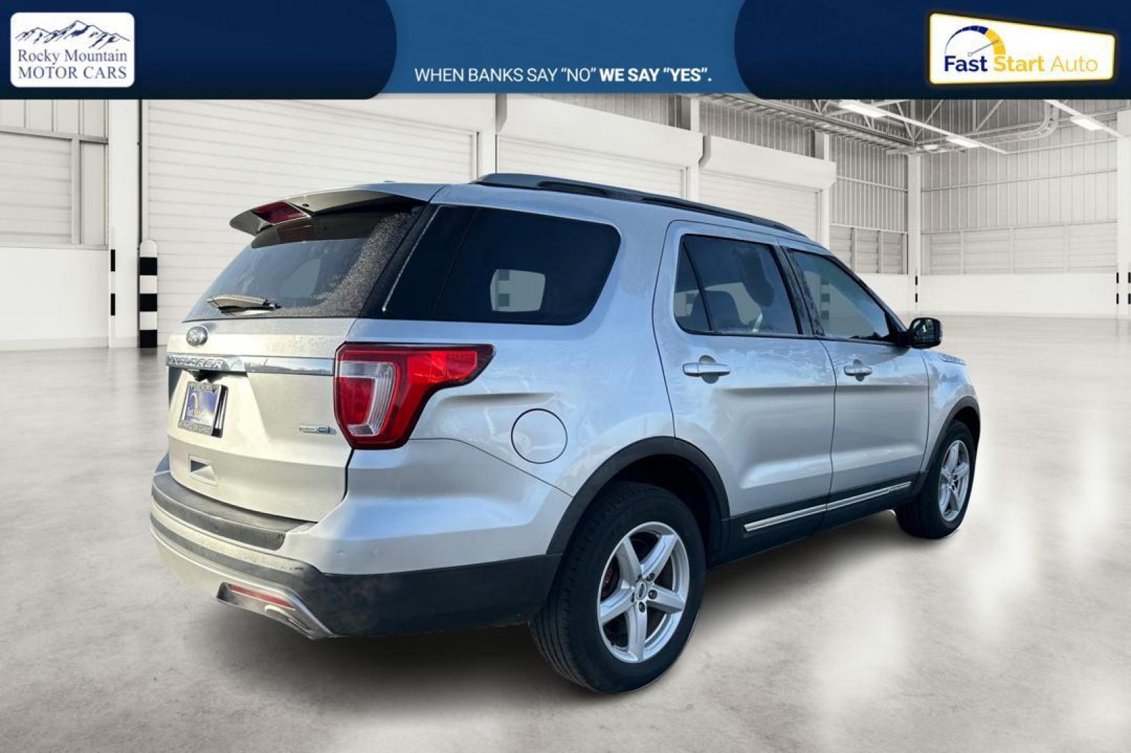 2016 Silver Ford Explorer XLT 4WD (1FM5K8DH2GG) with an 2.3L L4 DOHC 16V engine, 6-Speed Automatic transmission, located at 7755 State Street, Midvale, UT, 84047, (801) 753-9063, 40.610329, -111.892159 - Photo#2