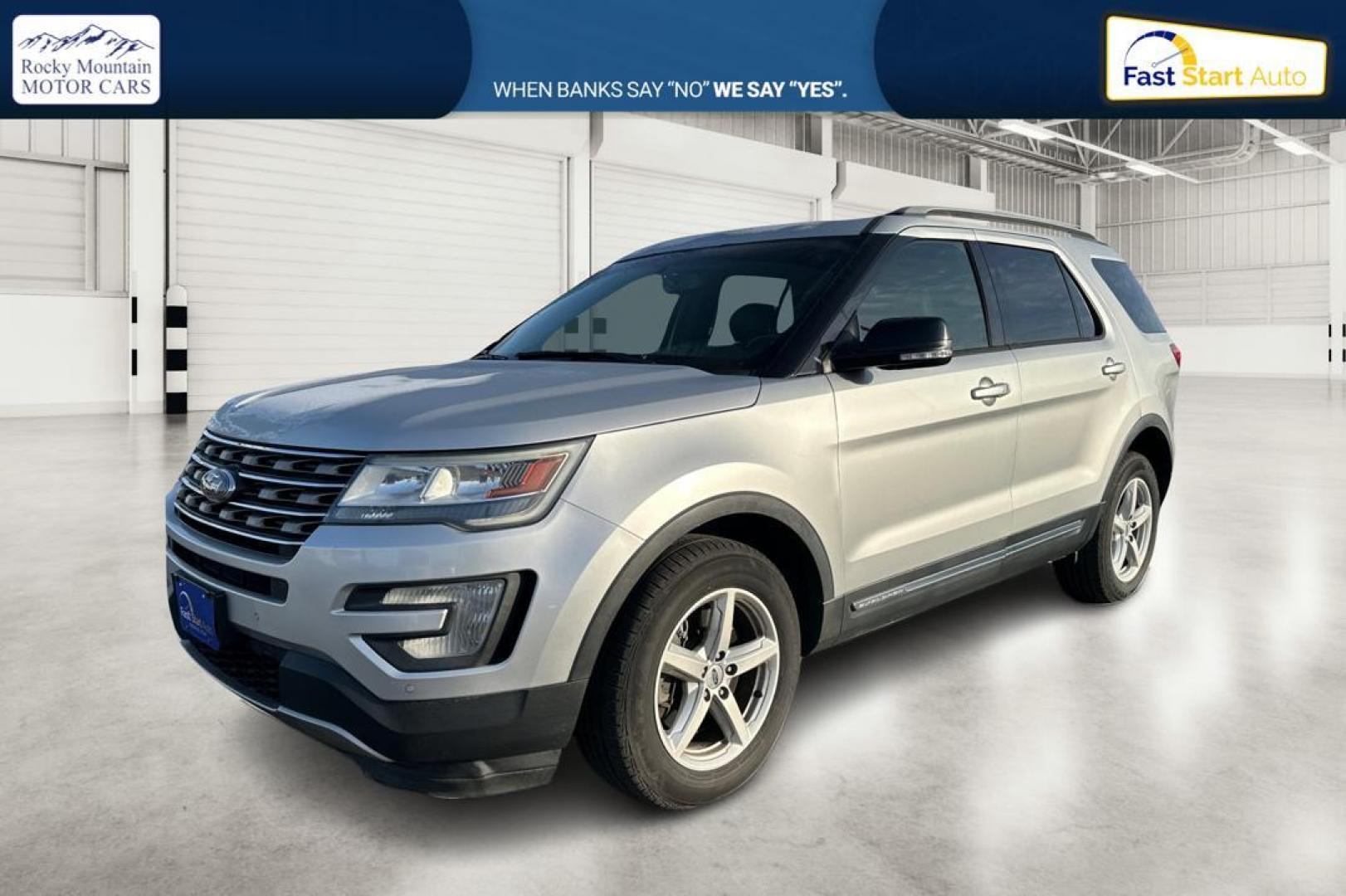 2016 Silver Ford Explorer XLT 4WD (1FM5K8DH2GG) with an 2.3L L4 DOHC 16V engine, 6-Speed Automatic transmission, located at 7755 State Street, Midvale, UT, 84047, (801) 753-9063, 40.610329, -111.892159 - Photo#8