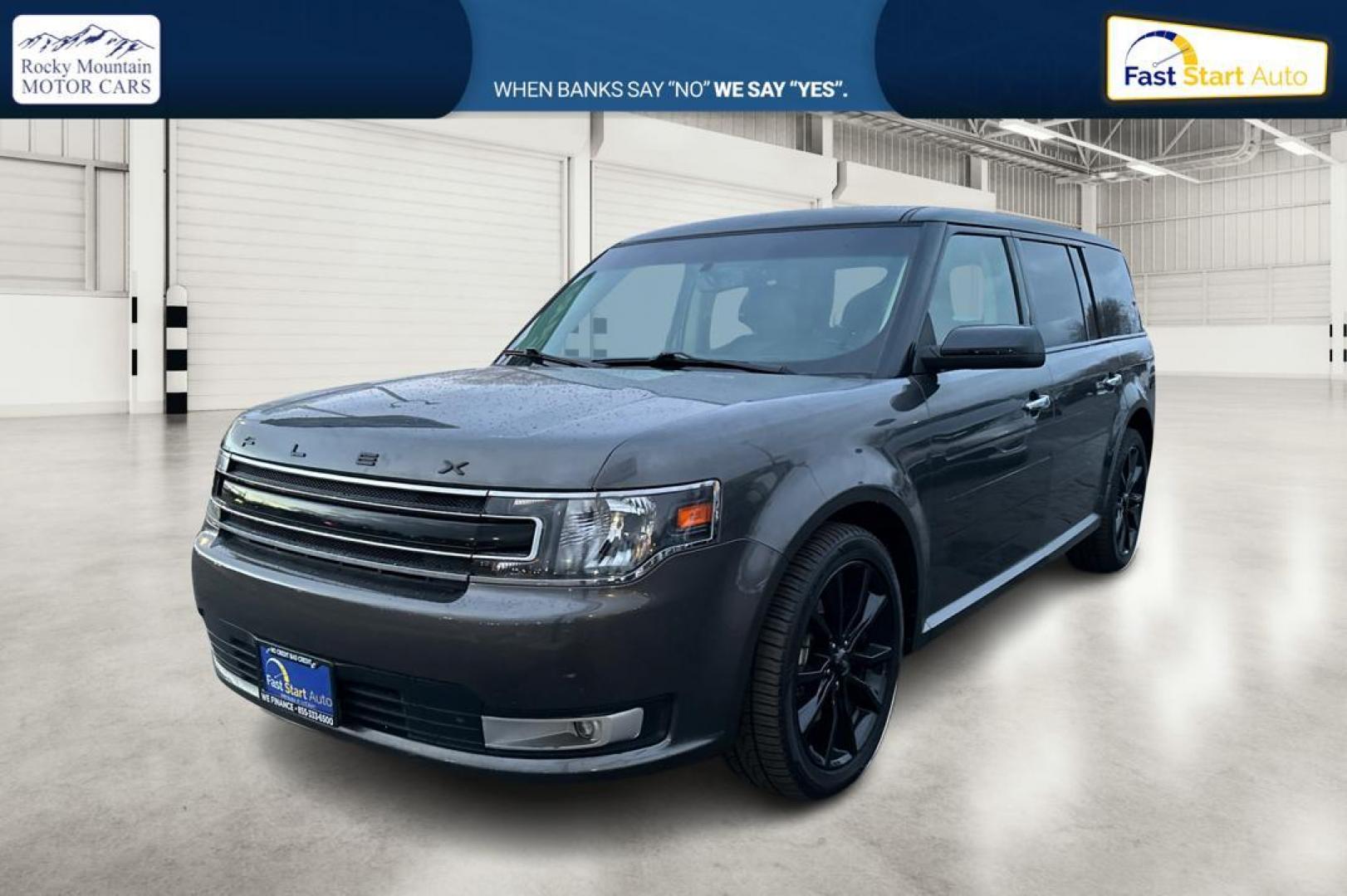 2016 Gray Ford Flex SEL FWD (2FMGK5C84GB) with an 3.5L V6 DOHC 24V engine, 6A transmission, located at 7755 State Street, Midvale, UT, 84047, (801) 753-9063, 40.610329, -111.892159 - Photo#8