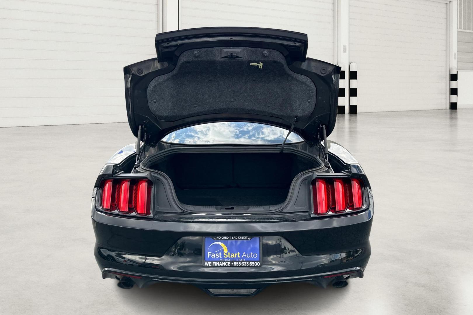 2016 Black Ford Mustang V6 Coupe (1FA6P8AM6G5) with an 3.7L V6 DOHC 24V engine, Auto, 6-Spd SelectShift transmission, located at 7755 State Street, Midvale, UT, 84047, (801) 753-9063, 40.610329, -111.892159 - Photo#13