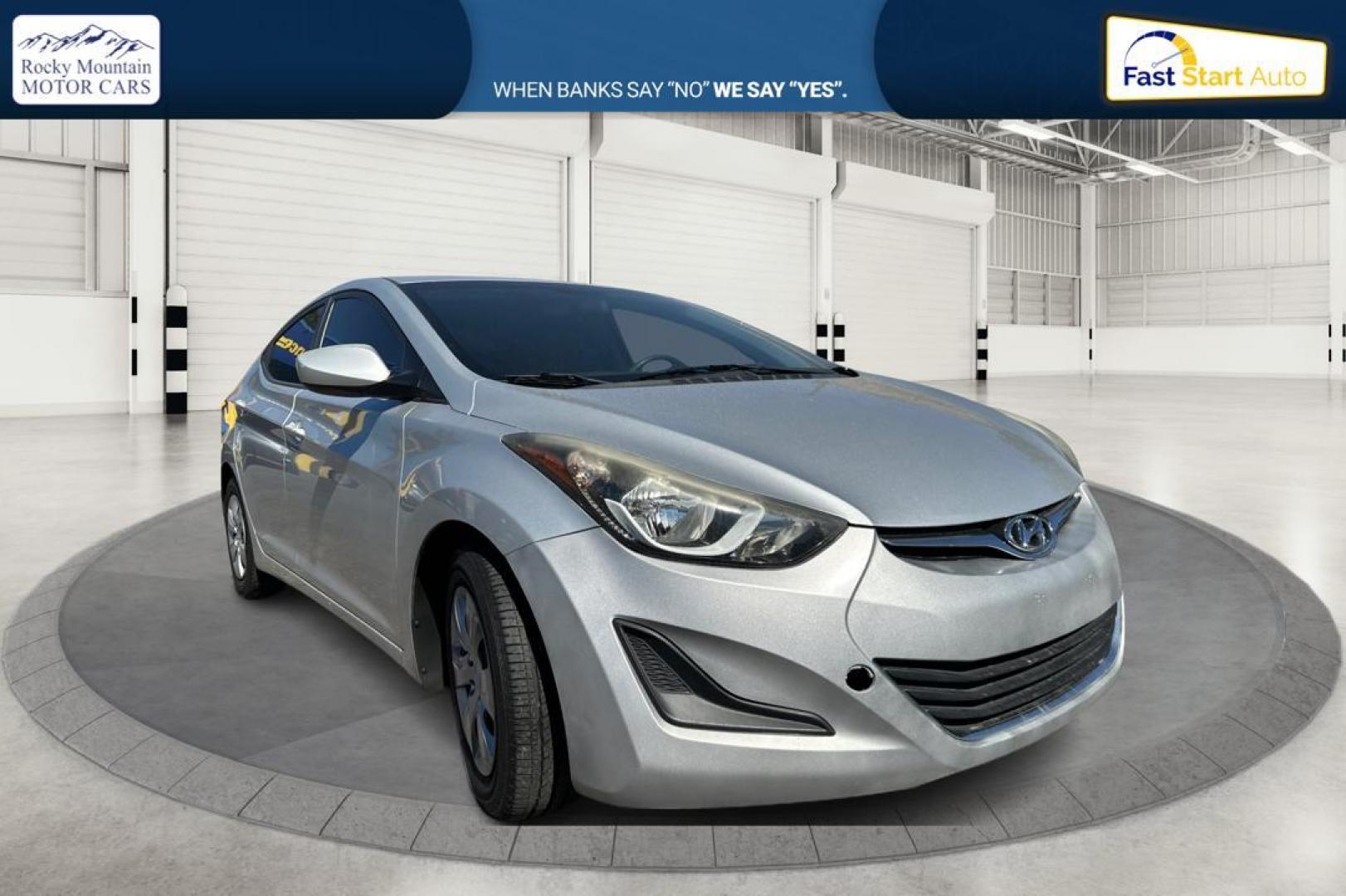 2016 Silver Hyundai Elantra Limited (5NPDH4AE8GH) with an 1.8L L4 DOHC 16V engine, 6-Speed Automatic transmission, located at 344 S Washington Blvd, Ogden, UT, 84404, (801) 399-1799, 41.255482, -111.970848 - Photo#0