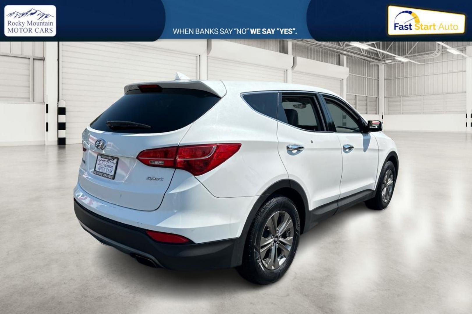 2016 White Hyundai Santa Fe Sport 2.4 FWD (5XYZT3LB3GG) with an 2.4L L4 DOHC 16V engine, 6-Speed Automatic transmission, located at 344 S Washington Blvd, Ogden, UT, 84404, (801) 399-1799, 41.255482, -111.970848 - Photo#2