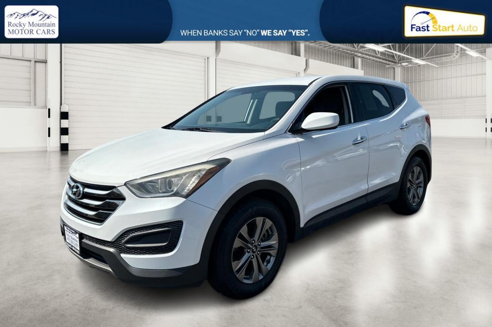 2016 White Hyundai Santa Fe Sport 2.4 FWD (5XYZT3LB3GG) with an 2.4L L4 DOHC 16V engine, 6-Speed Automatic transmission, located at 344 S Washington Blvd, Ogden, UT, 84404, (801) 399-1799, 41.255482, -111.970848 - Photo#8