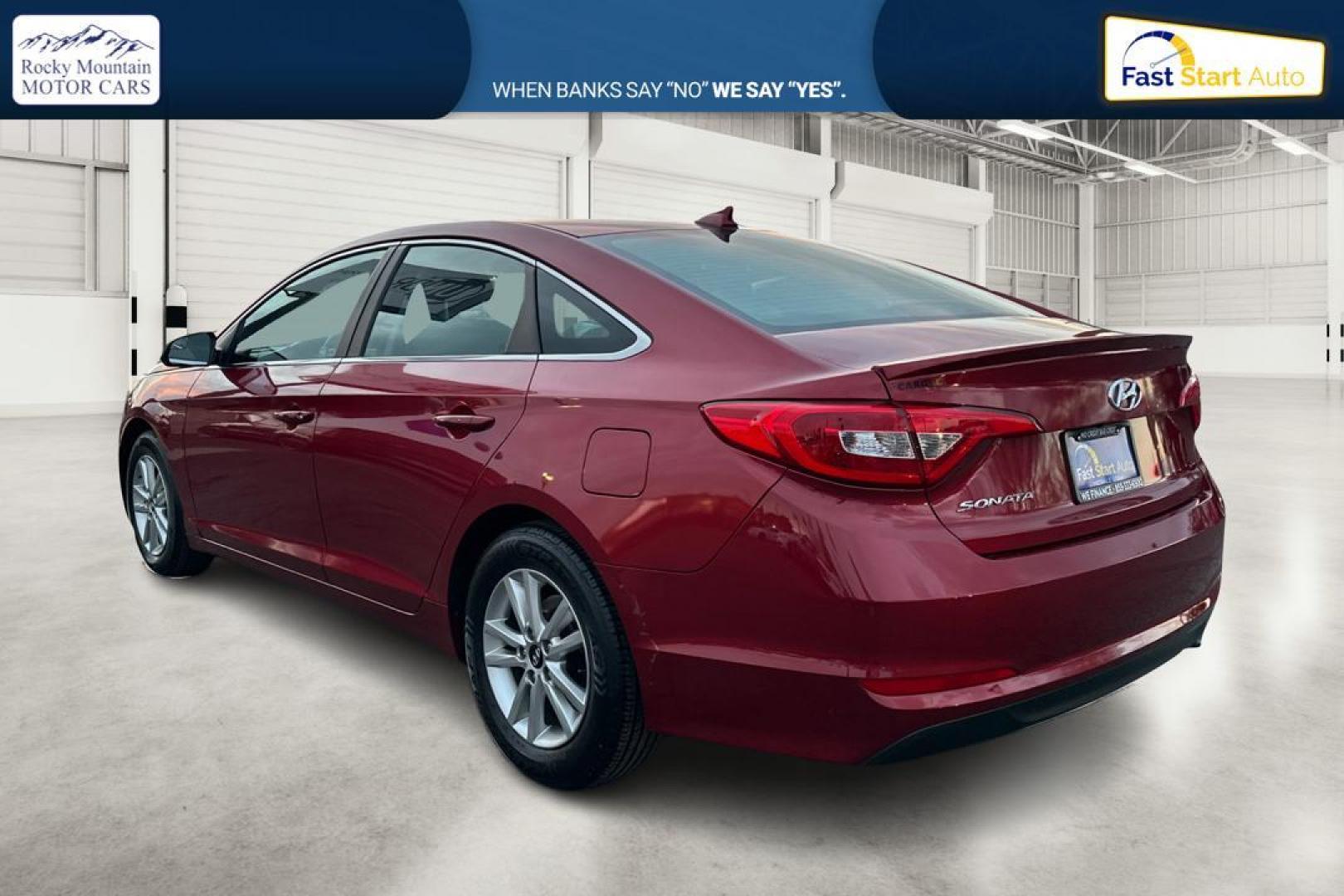 2016 Red Hyundai Sonata SE (5NPE24AF4GH) with an 2.4L L4 DOHC 16V engine, 7A transmission, located at 7755 State Street, Midvale, UT, 84047, (801) 753-9063, 40.610329, -111.892159 - Photo#5