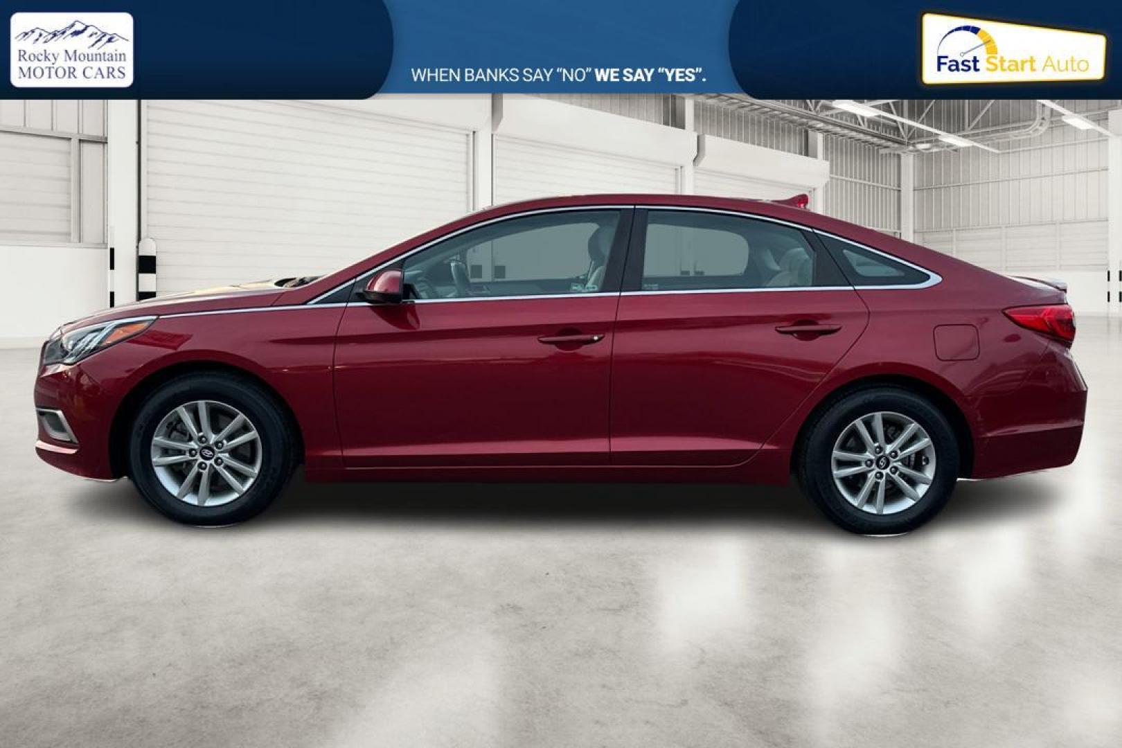 2016 Red Hyundai Sonata SE (5NPE24AF4GH) with an 2.4L L4 DOHC 16V engine, 7A transmission, located at 7755 State Street, Midvale, UT, 84047, (801) 753-9063, 40.610329, -111.892159 - Photo#6