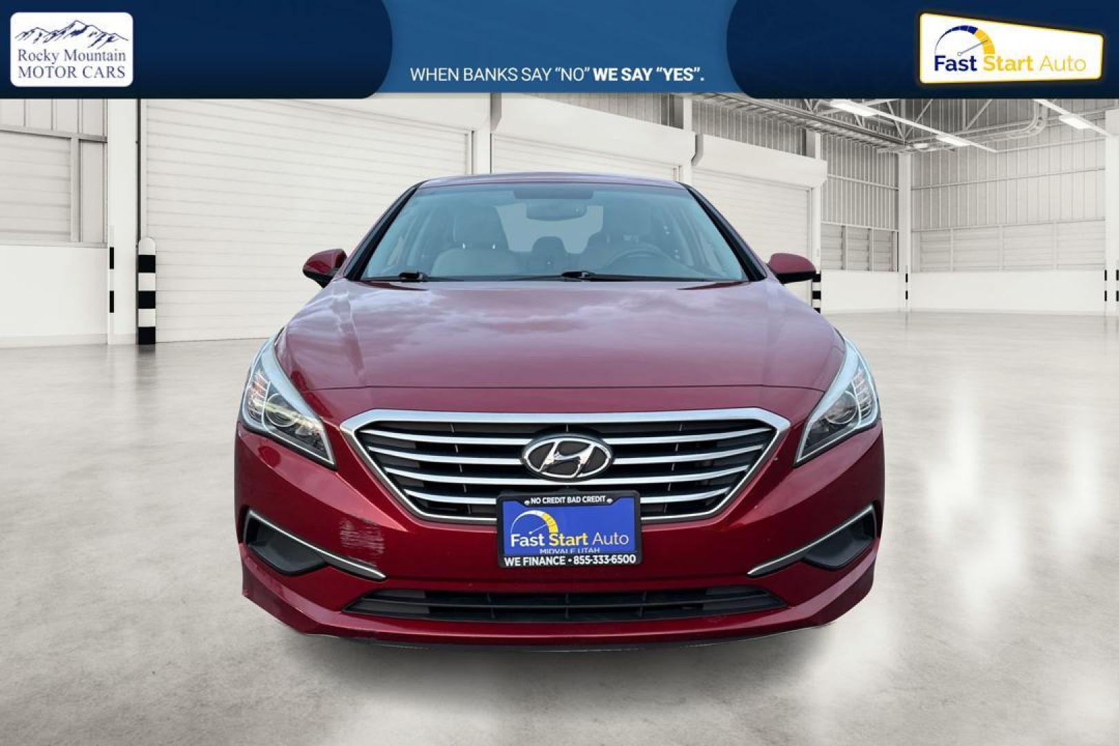 2016 Red Hyundai Sonata SE (5NPE24AF4GH) with an 2.4L L4 DOHC 16V engine, 7A transmission, located at 7755 State Street, Midvale, UT, 84047, (801) 753-9063, 40.610329, -111.892159 - Photo#9