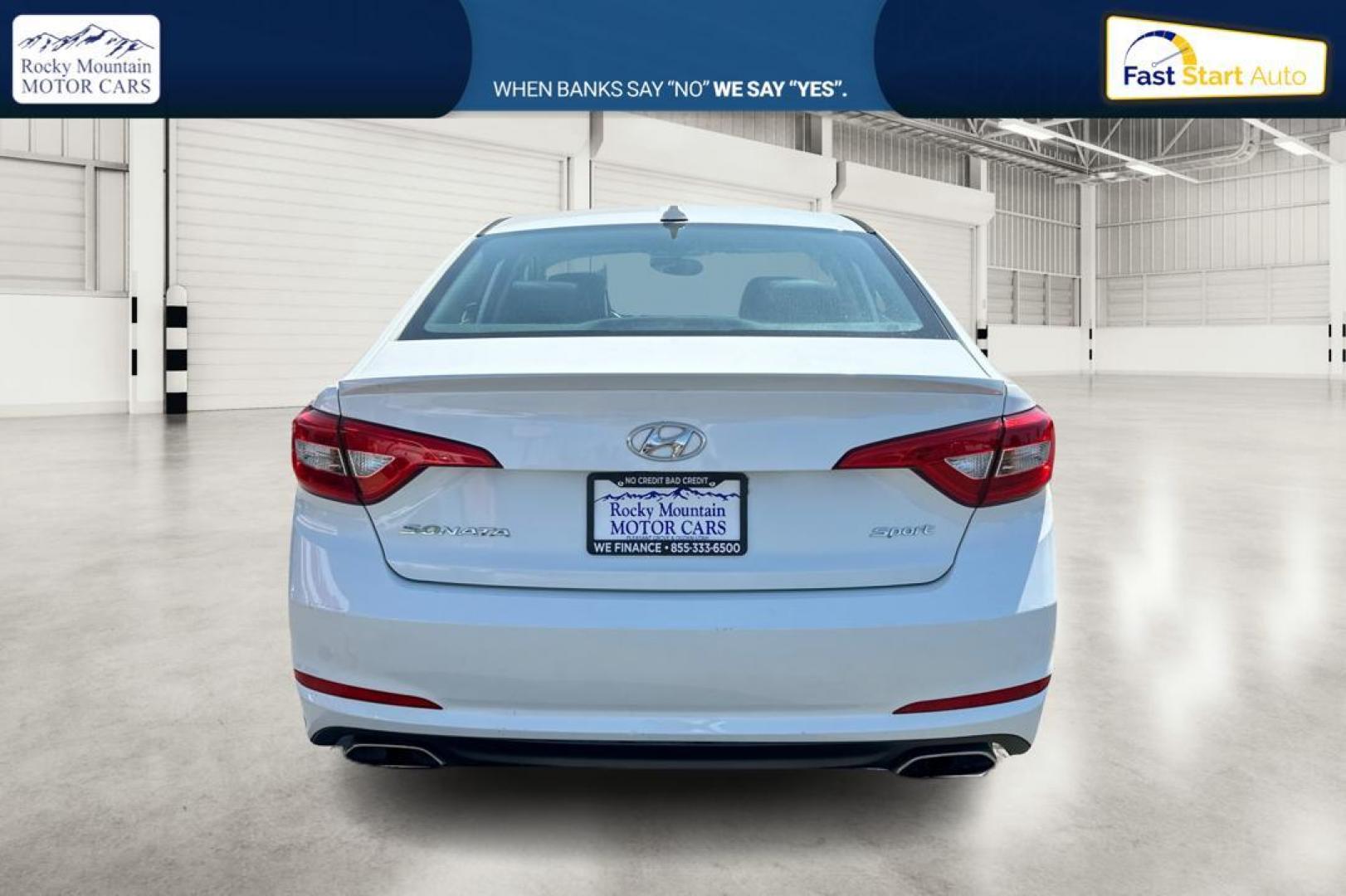 2016 White Hyundai Sonata Sport (5NPE34AF5GH) with an 2.4L L4 DOHC 16V engine, 6A transmission, located at 7755 State Street, Midvale, UT, 84047, (801) 753-9063, 40.610329, -111.892159 - Photo#3