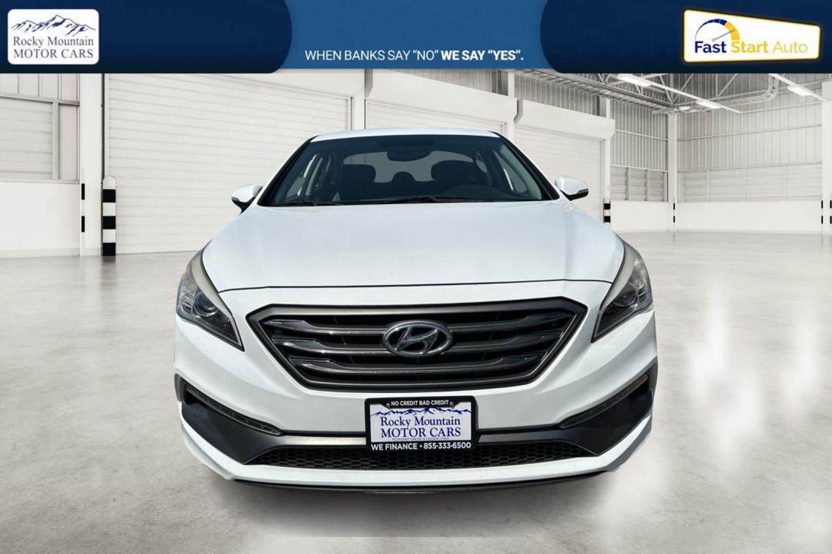 2016 White Hyundai Sonata Sport (5NPE34AF5GH) with an 2.4L L4 DOHC 16V engine, 6A transmission, located at 7755 State Street, Midvale, UT, 84047, (801) 753-9063, 40.610329, -111.892159 - Photo#7