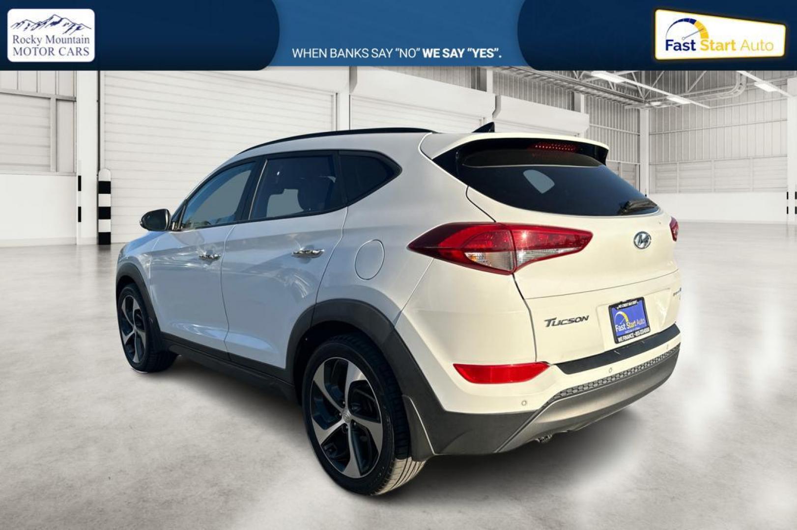 2016 White Hyundai Tucson Eco AWD (KM8J3CA29GU) with an 1.6L L4 DOHC 16V engine, 7A transmission, located at 7755 State Street, Midvale, UT, 84047, (801) 753-9063, 40.610329, -111.892159 - Photo#5