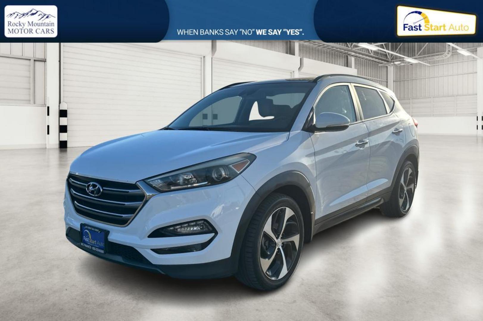 2016 White Hyundai Tucson Eco AWD (KM8J3CA29GU) with an 1.6L L4 DOHC 16V engine, 7A transmission, located at 7755 State Street, Midvale, UT, 84047, (801) 753-9063, 40.610329, -111.892159 - Photo#8