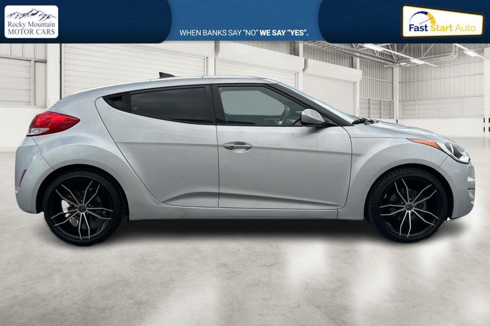 2016 Silver Hyundai Veloster Base 6MT (KMHTC6AD6GU) with an 1.6L L4 DOHC 16V engine, 6-Speed Manual transmission, located at 7755 State Street, Midvale, UT, 84047, (801) 753-9063, 40.610329, -111.892159 - Photo#1