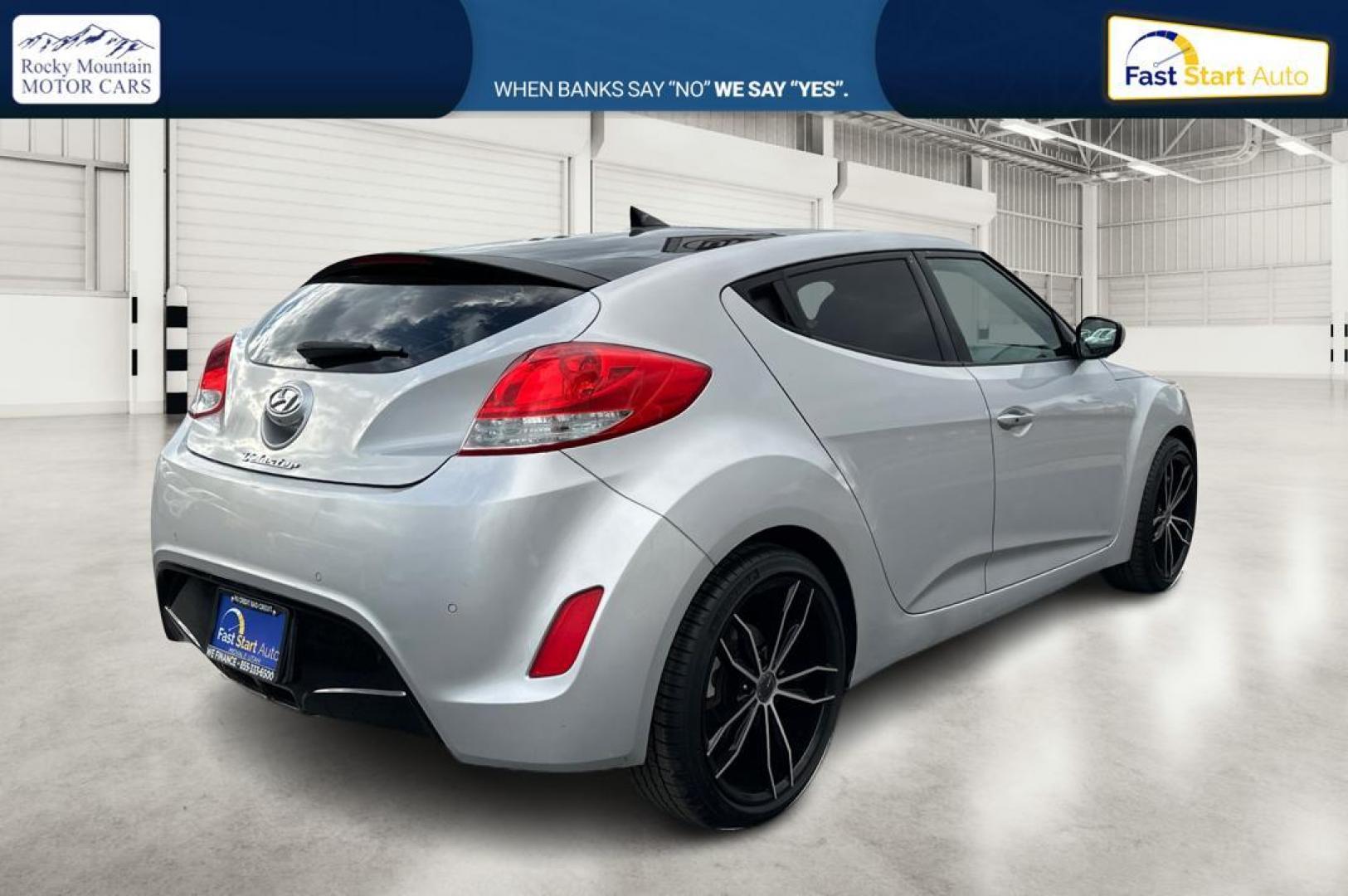 2016 Silver Hyundai Veloster Base 6MT (KMHTC6AD6GU) with an 1.6L L4 DOHC 16V engine, 6-Speed Manual transmission, located at 7755 State Street, Midvale, UT, 84047, (801) 753-9063, 40.610329, -111.892159 - Photo#2