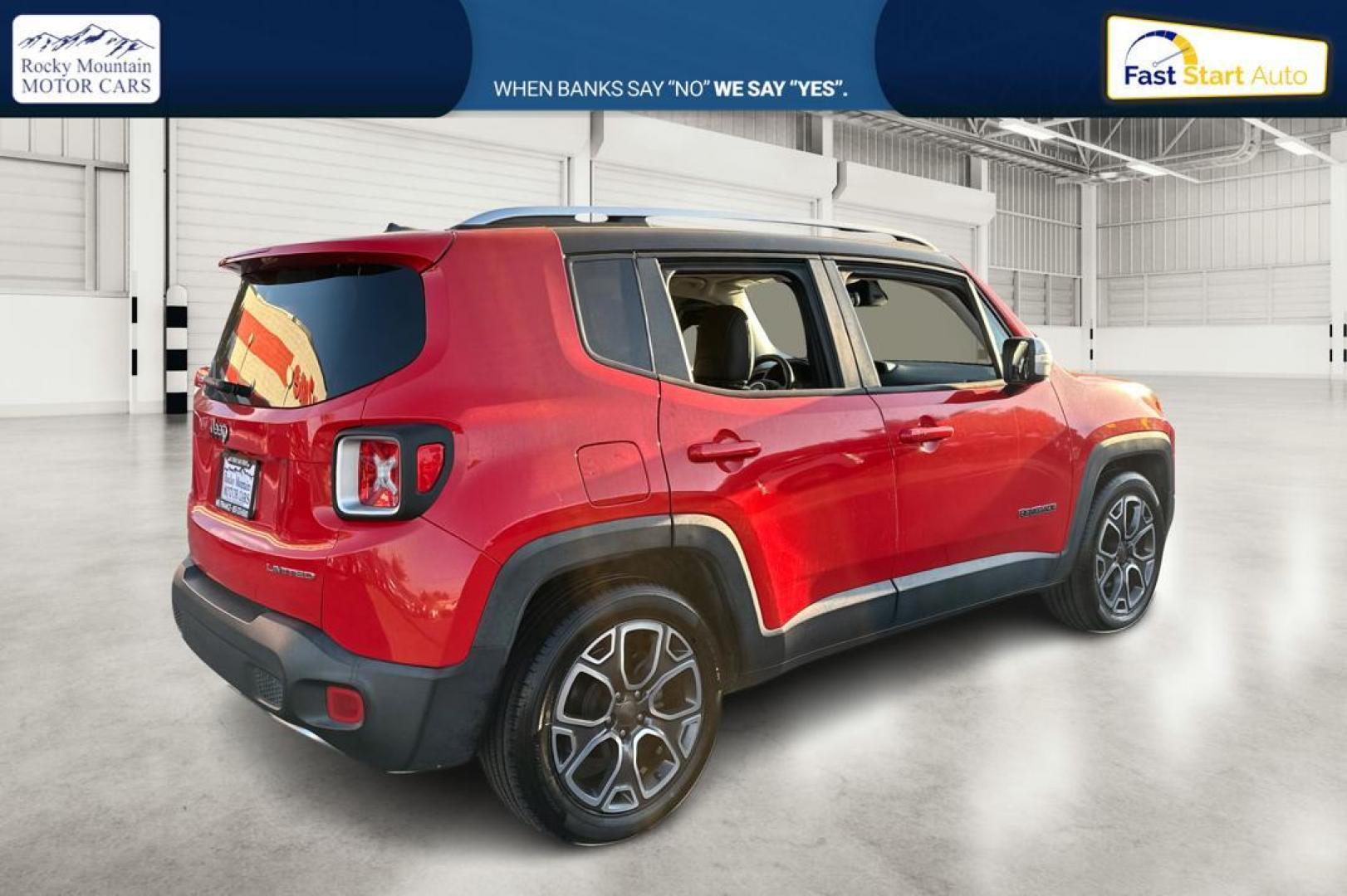 2016 Red Jeep Renegade Limited FWD (ZACCJADT7GP) with an 2.4L L4 DOHC 16V engine, 9A transmission, located at 344 S Washington Blvd, Ogden, UT, 84404, (801) 399-1799, 41.255482, -111.970848 - Photo#2