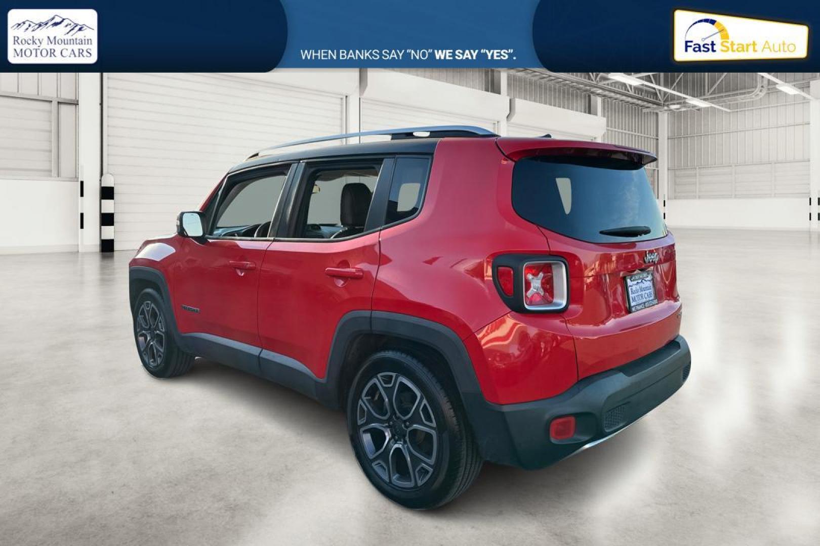 2016 Red Jeep Renegade Limited FWD (ZACCJADT7GP) with an 2.4L L4 DOHC 16V engine, 9A transmission, located at 767 S State Road, Pleasant Grove, UT, 84062, (801) 785-1058, 40.354839, -111.736687 - Photo#5