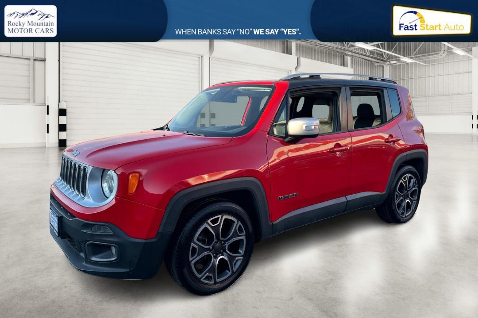 2016 Red Jeep Renegade Limited FWD (ZACCJADT7GP) with an 2.4L L4 DOHC 16V engine, 9A transmission, located at 344 S Washington Blvd, Ogden, UT, 84404, (801) 399-1799, 41.255482, -111.970848 - Photo#8