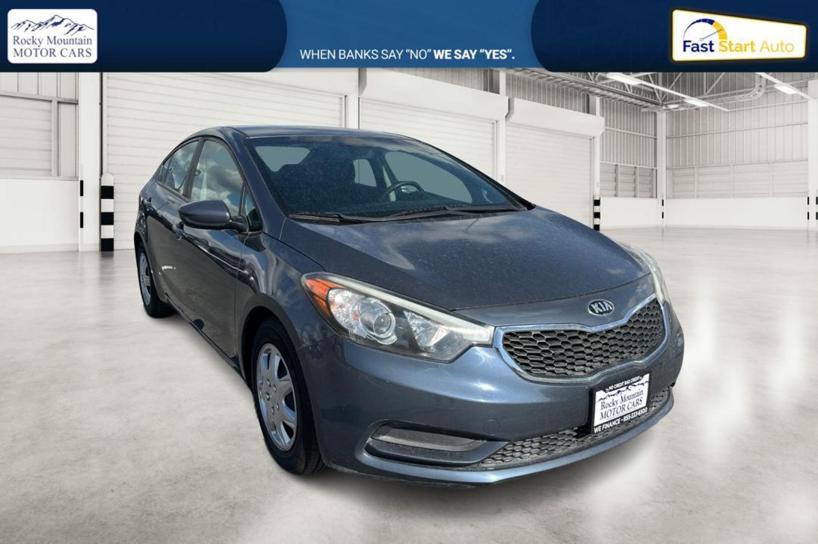 2016 Blue Kia Forte LX w/Popular Package (KNAFK4A66G5) with an 1.8L L4 DOHC 16V engine, Auto, 6-Spd w/Sportmatic and Active ECO System transmission, located at 344 S Washington Blvd, Ogden, UT, 84404, (801) 399-1799, 41.255482, -111.970848 - Photo#0