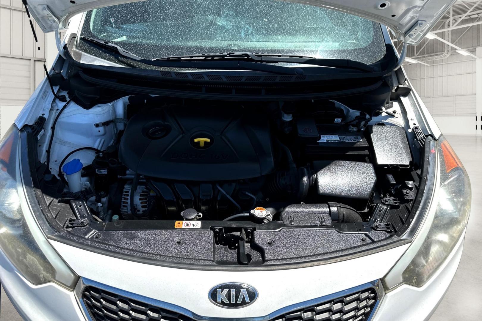 2016 White Kia Forte EX (KNAFX4A65G5) with an 1.8L L4 DOHC 16V engine, 6-Speed Automatic transmission, located at 7755 State Street, Midvale, UT, 84047, (801) 753-9063, 40.610329, -111.892159 - Photo#8