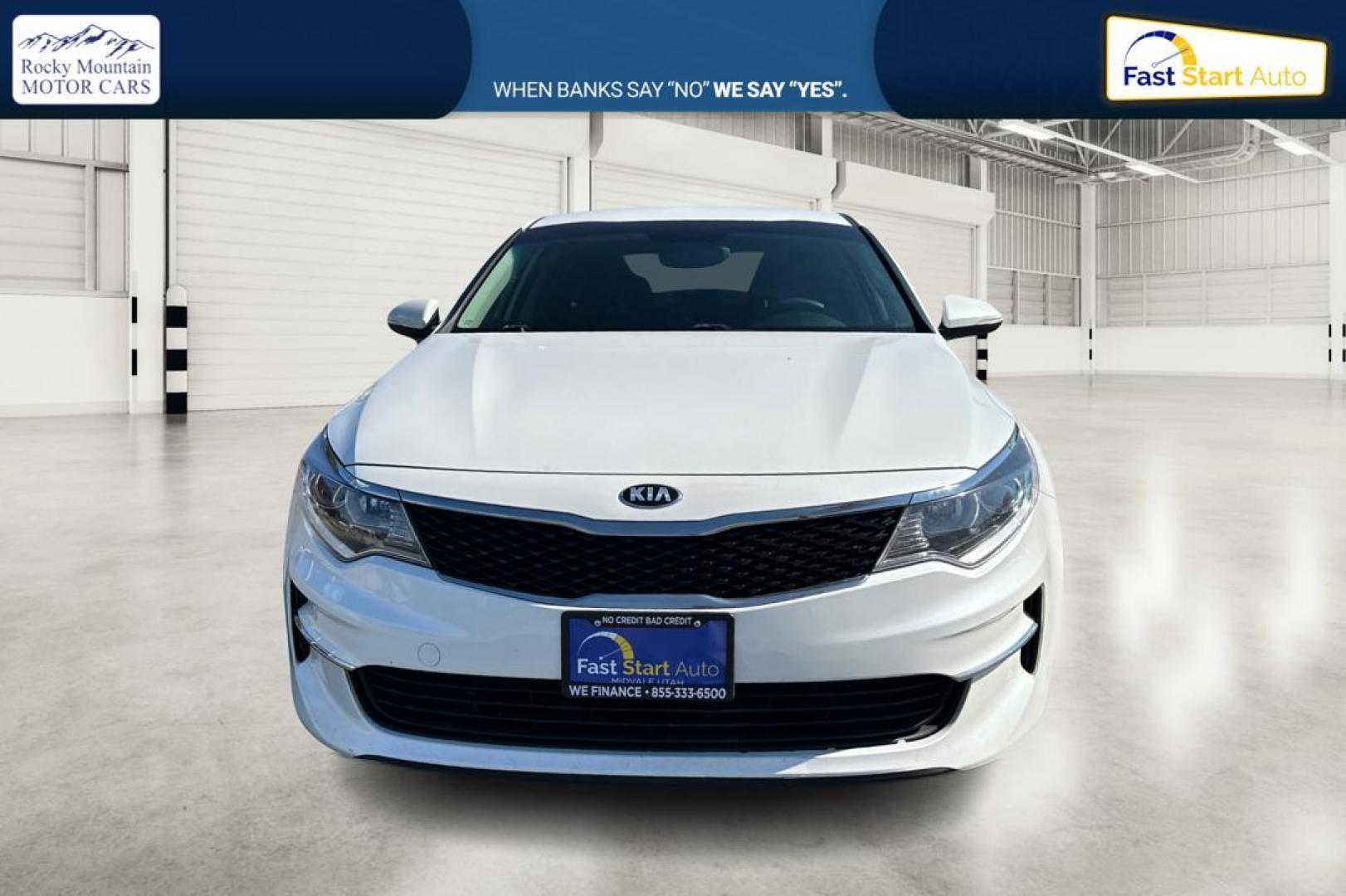 2016 White Kia Optima LX (KNAGT4L34G5) with an 2.4L L4 DOHC 16V engine, 6A transmission, located at 7755 State Street, Midvale, UT, 84047, (801) 753-9063, 40.610329, -111.892159 - Photo#7