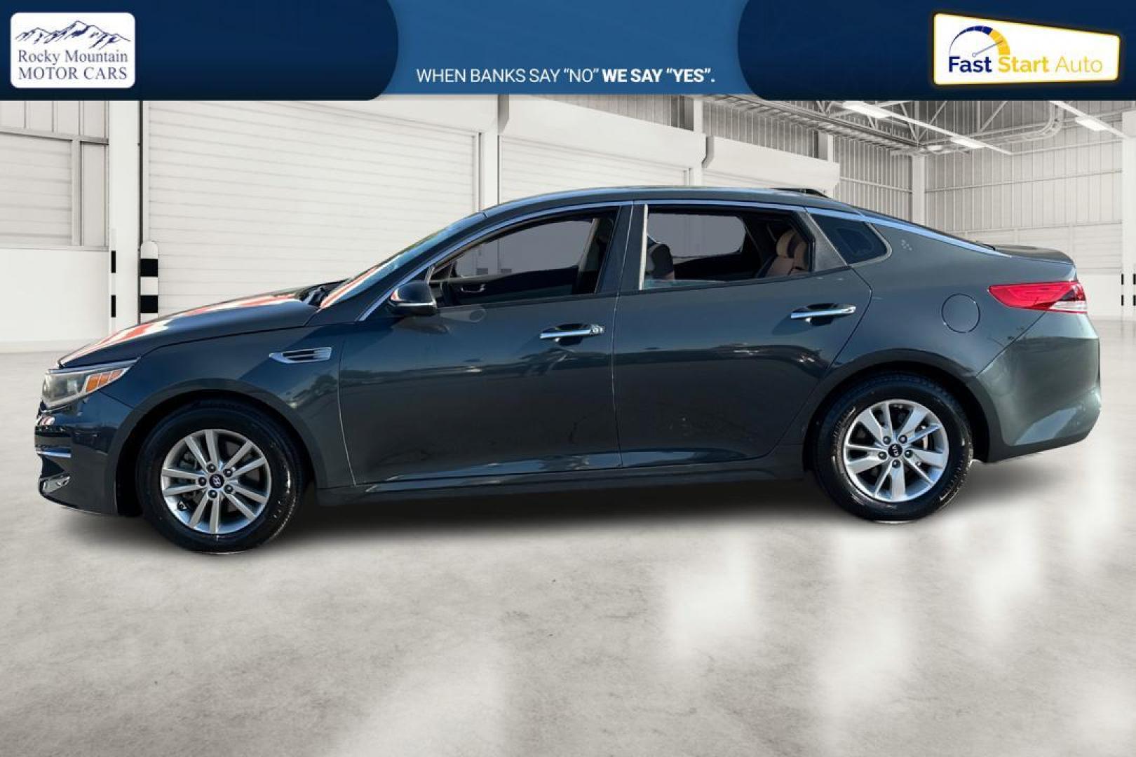 2016 Gray Kia Optima LX (KNAGT4L37G5) with an 2.4L L4 DOHC 16V engine, 6A transmission, located at 767 S State Road, Pleasant Grove, UT, 84062, (801) 785-1058, 40.354839, -111.736687 - Photo#5