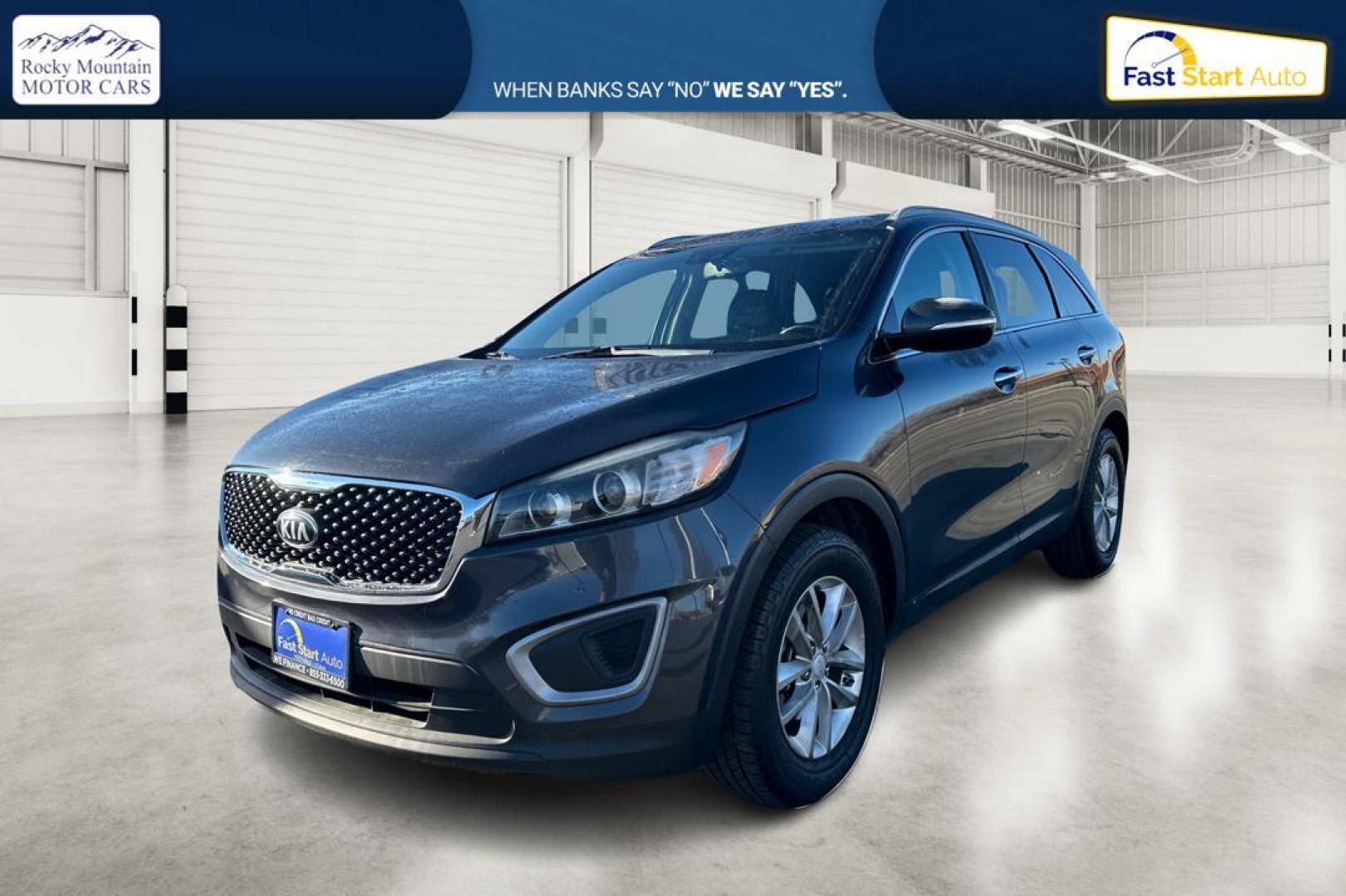 2016 Gray Kia Sorento LX 2WD (5XYPG4A30GG) with an 2.4L L4 DOHC 16V engine, 6-Speed Automatic transmission, located at 344 S Washington Blvd, Ogden, UT, 84404, (801) 399-1799, 41.255482, -111.970848 - Photo#8