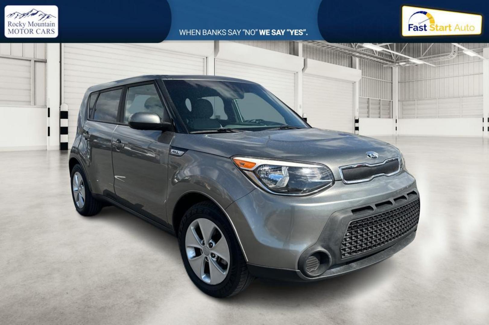 2016 Gray Kia Soul Base 6A (KNDJN2A28G7) with an 1.6L L4 DOHC 16V engine, 6A transmission, located at 344 S Washington Blvd, Ogden, UT, 84404, (801) 399-1799, 41.255482, -111.970848 - Photo#0