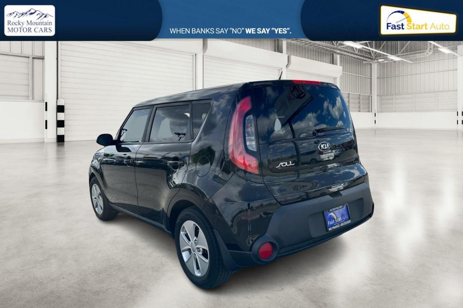 2016 Black Kia Soul Base 6A (KNDJN2A29G7) with an 1.6L L4 DOHC 16V engine, 6A transmission, located at 7755 State Street, Midvale, UT, 84047, (801) 753-9063, 40.610329, -111.892159 - Photo#4