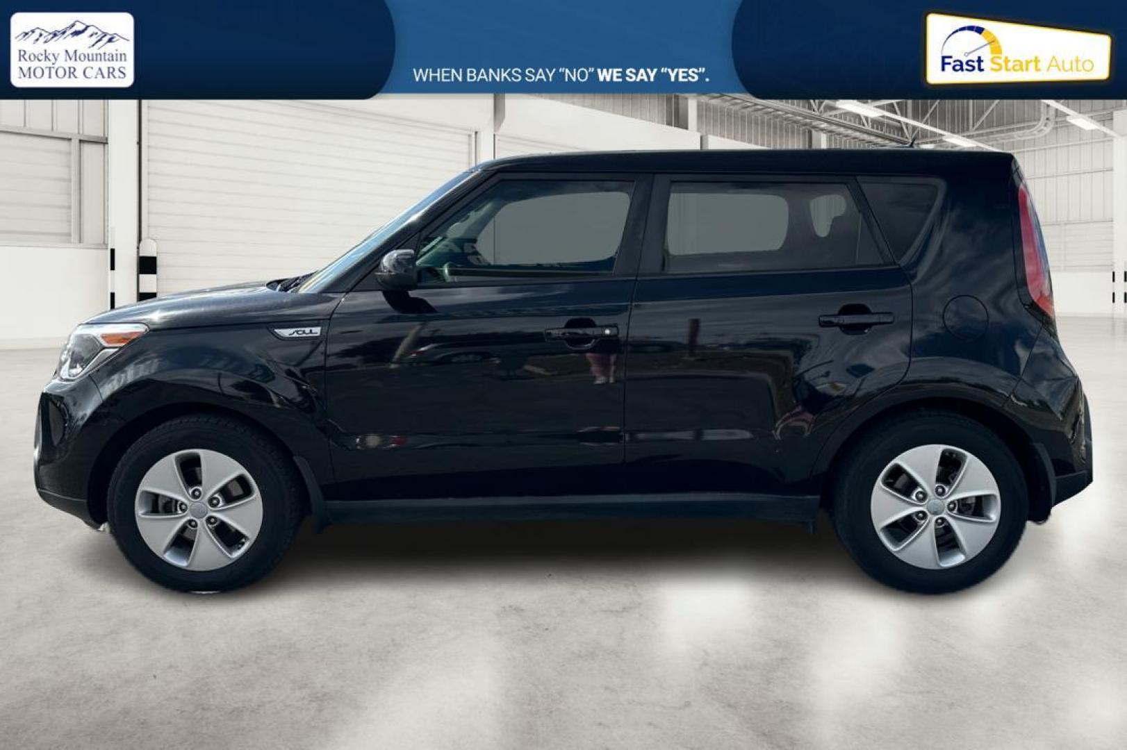 2016 Black Kia Soul Base 6A (KNDJN2A29G7) with an 1.6L L4 DOHC 16V engine, 6A transmission, located at 7755 State Street, Midvale, UT, 84047, (801) 753-9063, 40.610329, -111.892159 - Photo#5