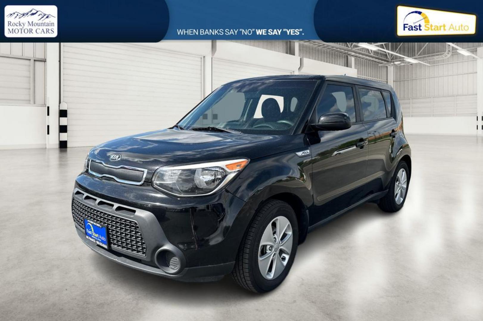 2016 Black Kia Soul Base 6A (KNDJN2A29G7) with an 1.6L L4 DOHC 16V engine, 6A transmission, located at 7755 State Street, Midvale, UT, 84047, (801) 753-9063, 40.610329, -111.892159 - Photo#6