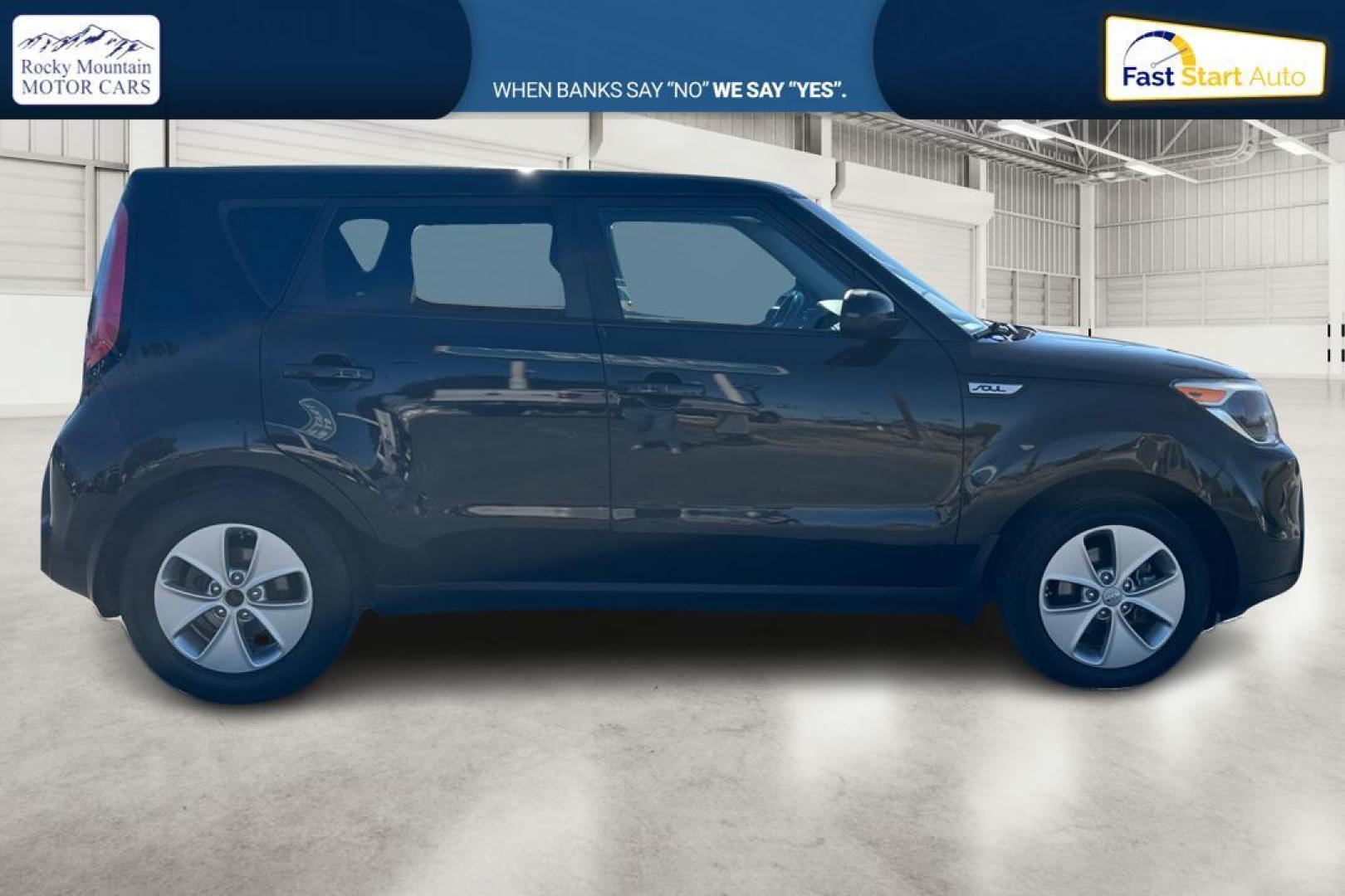 2016 Black Kia Soul Base 6A (KNDJN2A25G7) with an 1.6L L4 DOHC 16V engine, 6A transmission, located at 7755 State Street, Midvale, UT, 84047, (801) 753-9063, 40.610329, -111.892159 - Photo#1