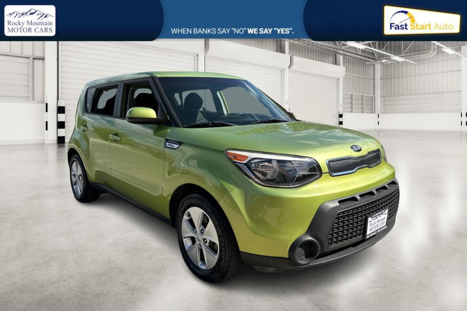 2016 Green Kia Soul Base 6A (KNDJN2A29G7) with an 1.6L L4 DOHC 16V engine, 6A transmission, located at 344 S Washington Blvd, Ogden, UT, 84404, (801) 399-1799, 41.255482, -111.970848 - Photo#0