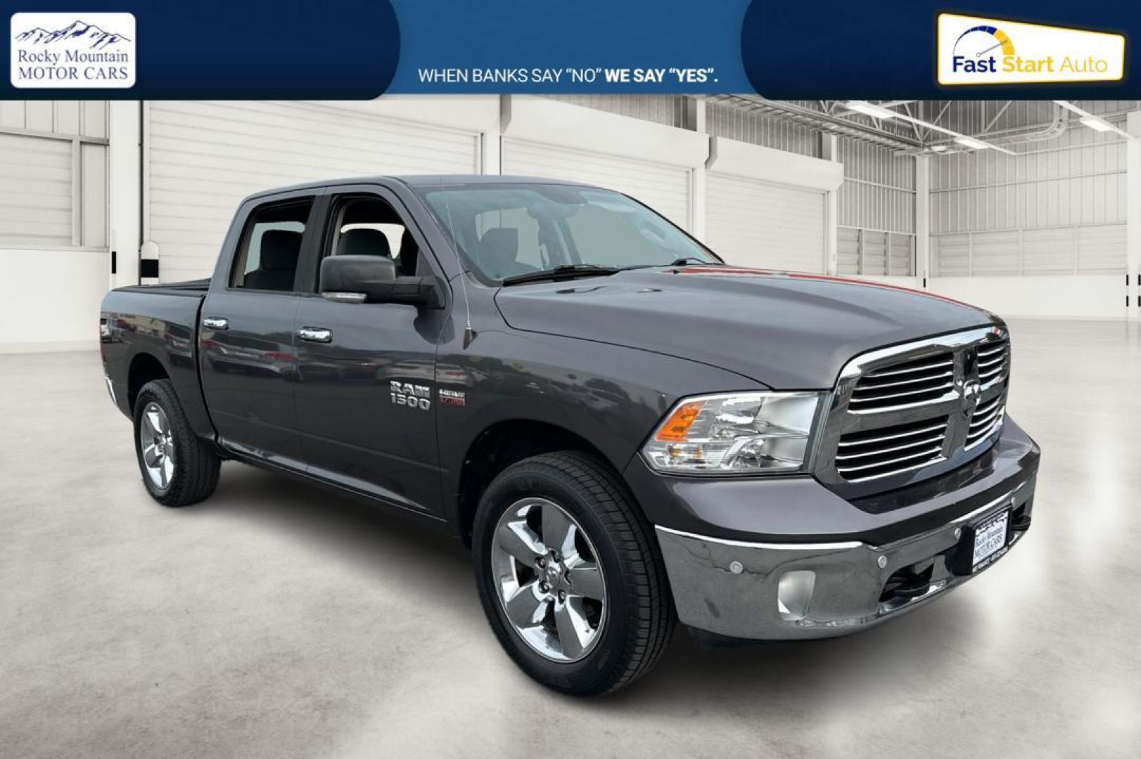 2016 Gray RAM 1500 SLT Crew Cab SWB 4WD (1C6RR7LT0GS) with an 5.7L V8 OHV 16V engine, 6A transmission, located at 767 S State Road, Pleasant Grove, UT, 84062, (801) 785-1058, 40.354839, -111.736687 - Photo#0