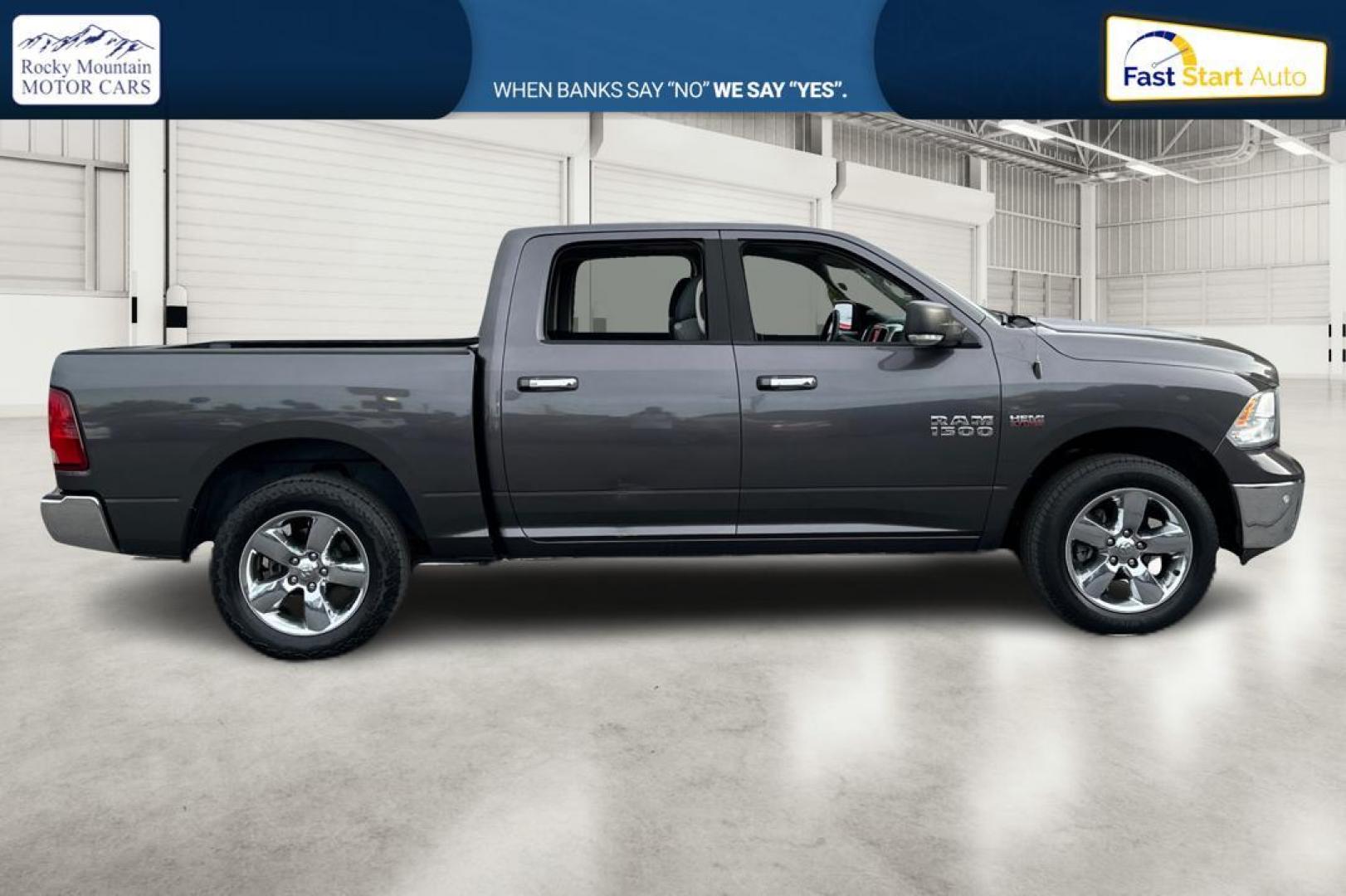 2016 Gray RAM 1500 SLT Crew Cab SWB 4WD (1C6RR7LT0GS) with an 5.7L V8 OHV 16V engine, 6A transmission, located at 767 S State Road, Pleasant Grove, UT, 84062, (801) 785-1058, 40.354839, -111.736687 - Photo#1