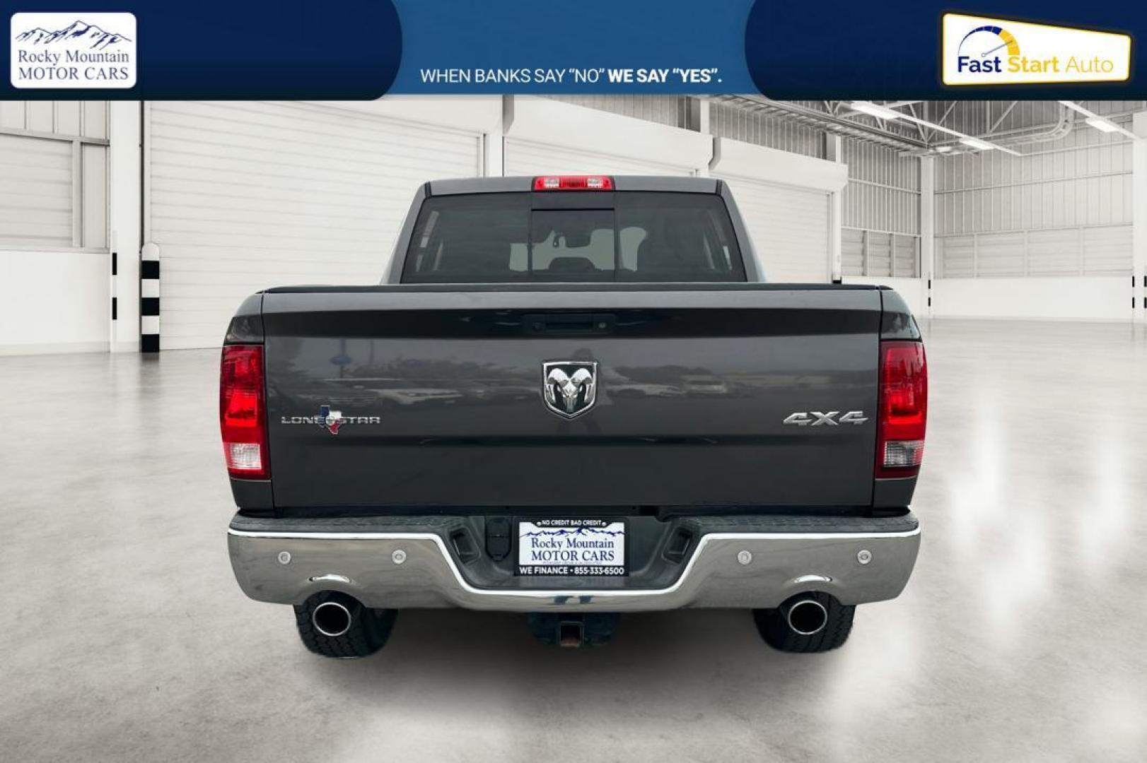 2016 Gray RAM 1500 SLT Crew Cab SWB 4WD (1C6RR7LT0GS) with an 5.7L V8 OHV 16V engine, 6A transmission, located at 767 S State Road, Pleasant Grove, UT, 84062, (801) 785-1058, 40.354839, -111.736687 - Photo#3