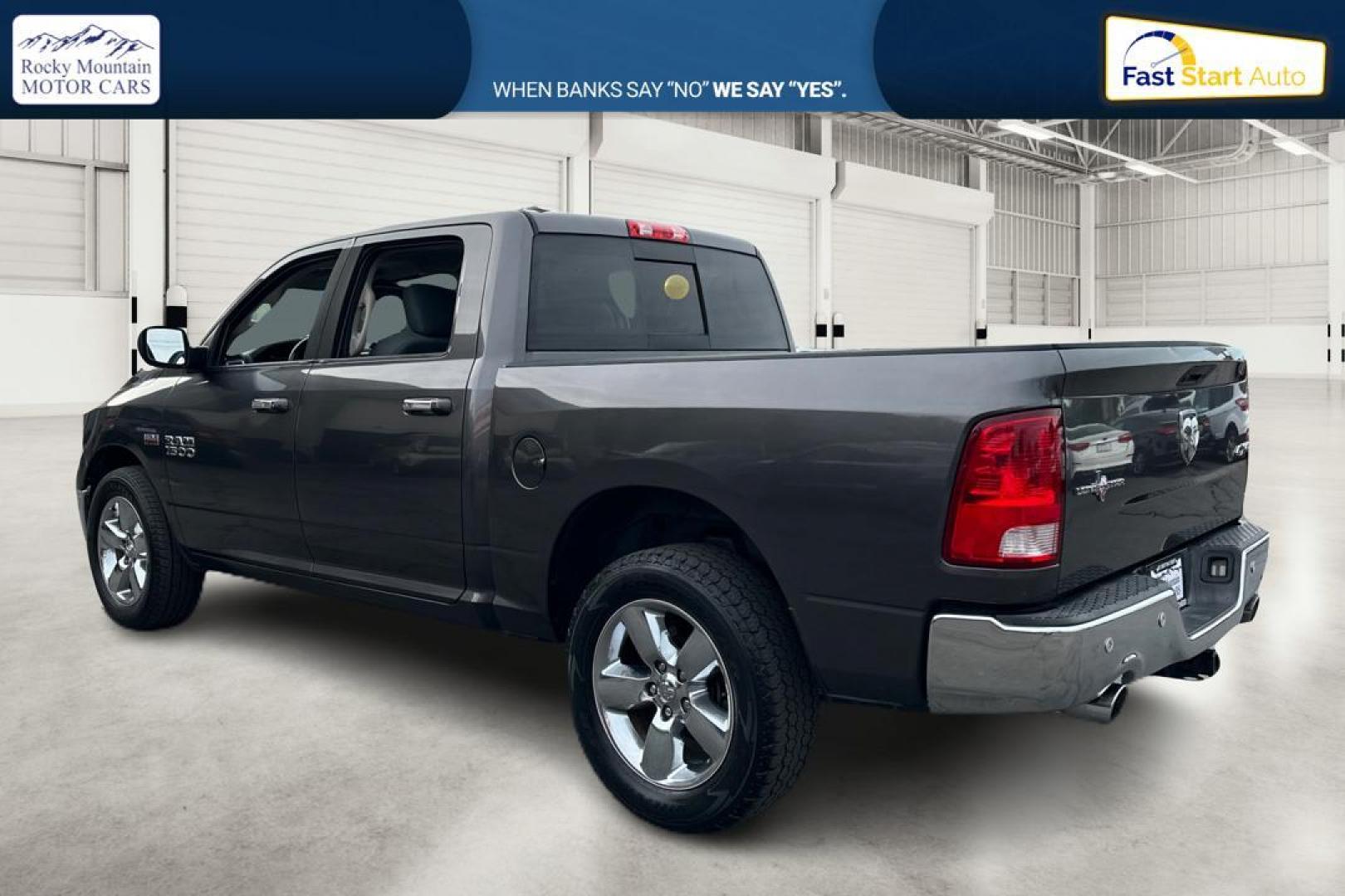 2016 Gray RAM 1500 SLT Crew Cab SWB 4WD (1C6RR7LT0GS) with an 5.7L V8 OHV 16V engine, 6A transmission, located at 767 S State Road, Pleasant Grove, UT, 84062, (801) 785-1058, 40.354839, -111.736687 - Photo#4