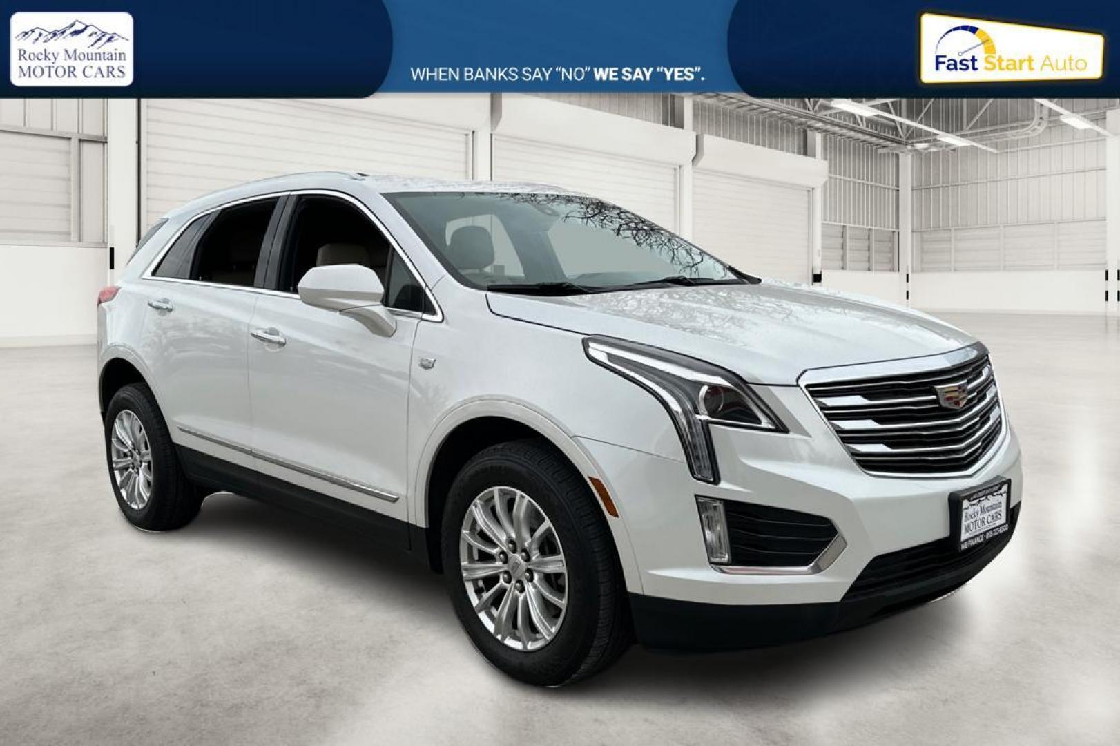 2017 White Cadillac XT5 Base (1GYKNARS9HZ) with an 3.6L V6 DOHC 24V engine, 8A transmission, located at 767 S State Road, Pleasant Grove, UT, 84062, (801) 785-1058, 40.354839, -111.736687 - Photo#0