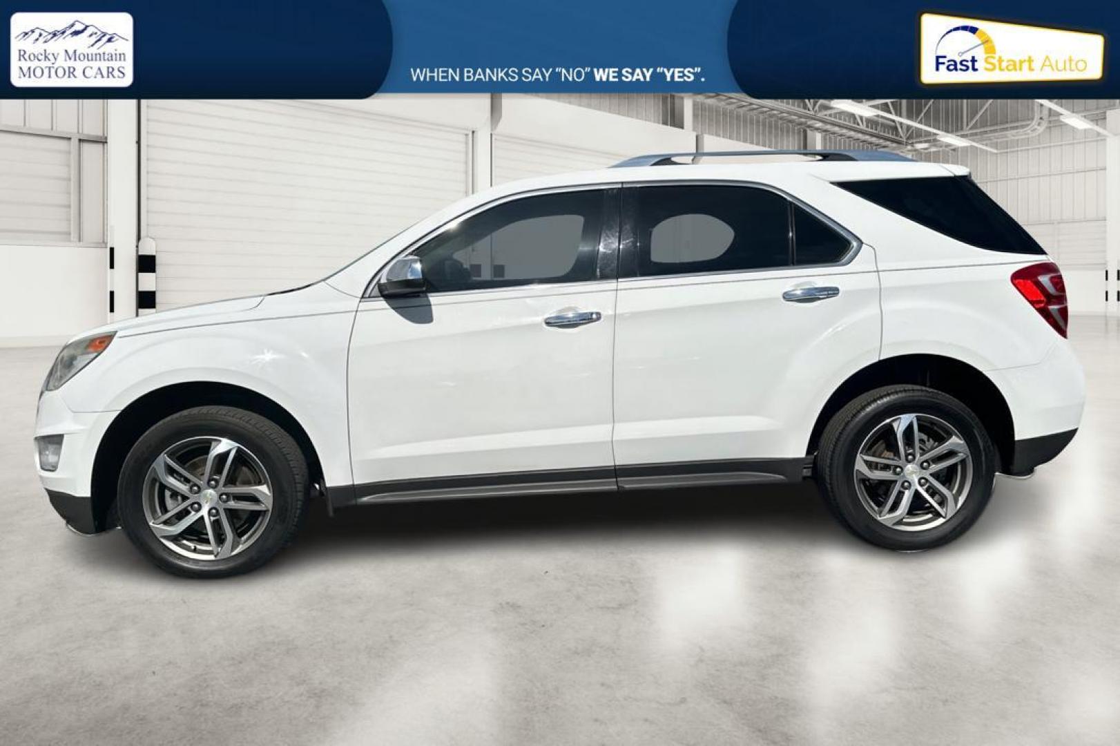 2017 White Chevrolet Equinox Premier AWD (2GNFLGEK3H6) with an 2.4L L4 DOHC 16V FFV engine, 6A transmission, located at 7755 State Street, Midvale, UT, 84047, (801) 753-9063, 40.610329, -111.892159 - Photo#6