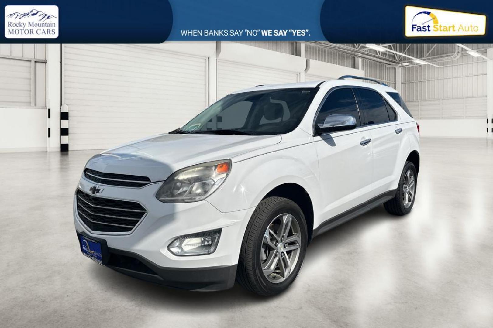 2017 White Chevrolet Equinox Premier AWD (2GNFLGEK3H6) with an 2.4L L4 DOHC 16V FFV engine, 6A transmission, located at 7755 State Street, Midvale, UT, 84047, (801) 753-9063, 40.610329, -111.892159 - Photo#8