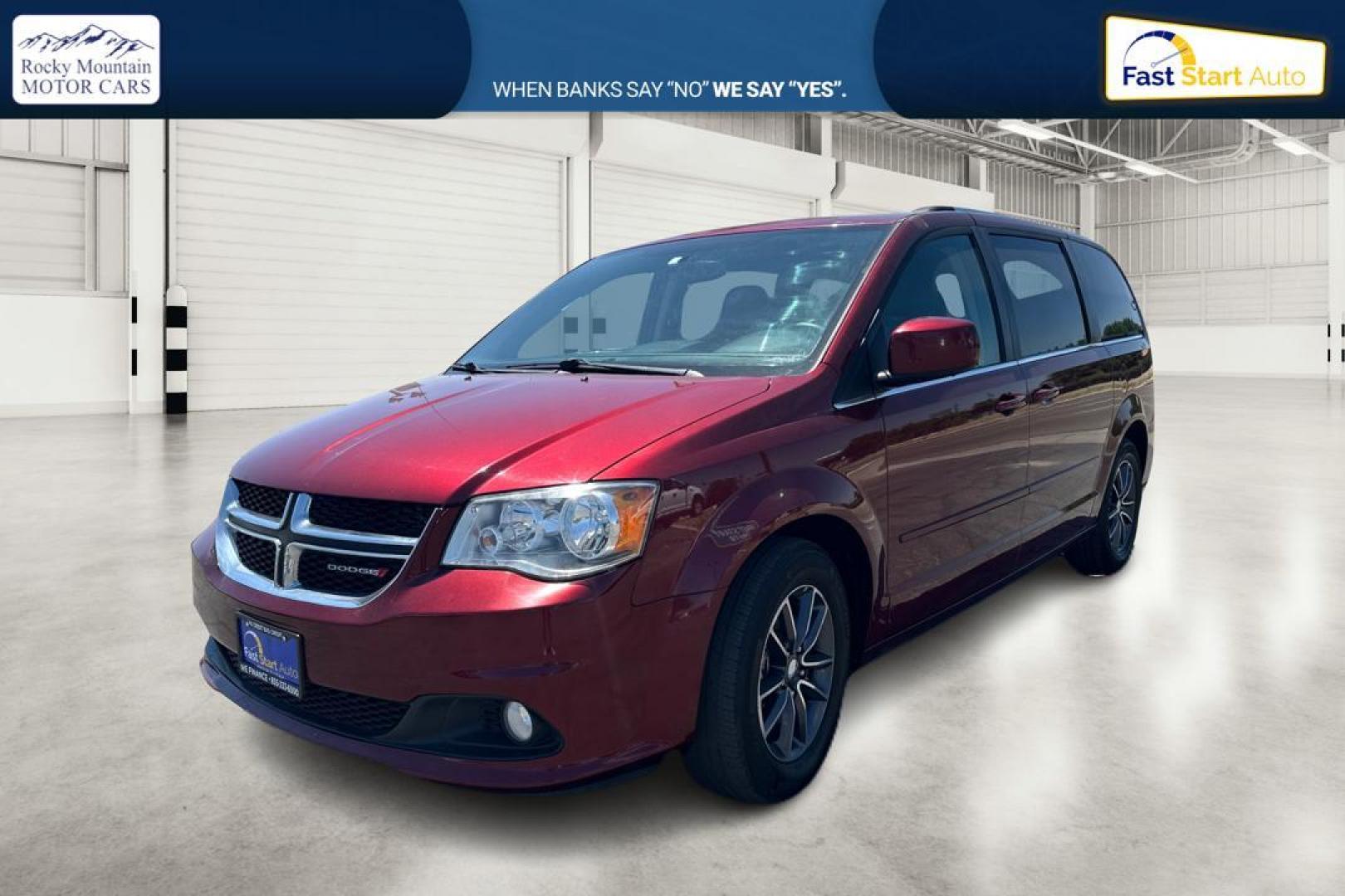 2017 Red Dodge Grand Caravan SXT (2C4RDGCG0HR) with an 3.6L V6 DOHC 24V engine, 6A transmission, located at 7755 State Street, Midvale, UT, 84047, (801) 753-9063, 40.610329, -111.892159 - Photo#6