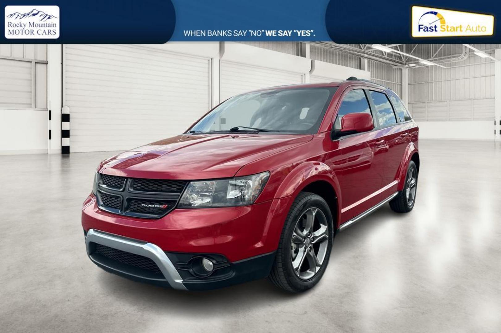 2017 Red Dodge Journey Crossroad Plus FWD (3C4PDCGG8HT) with an 3.6L V6 DOHC 24V engine, 4A transmission, located at 7755 State Street, Midvale, UT, 84047, (801) 753-9063, 40.610329, -111.892159 - Photo#6